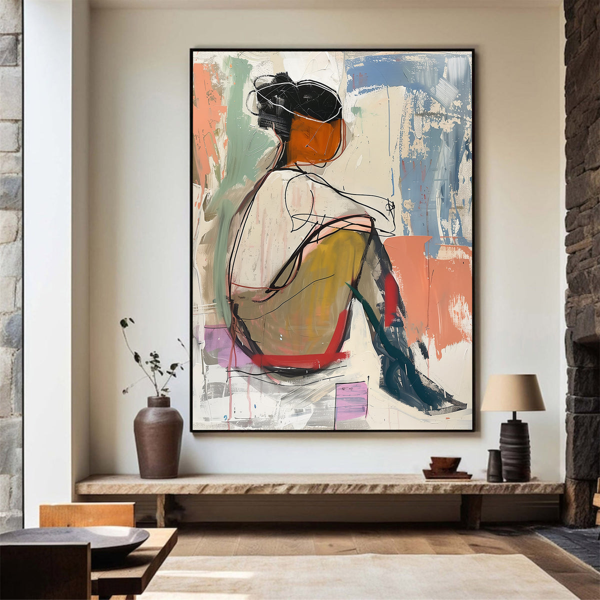Canvas painting - Deep Contemplation
