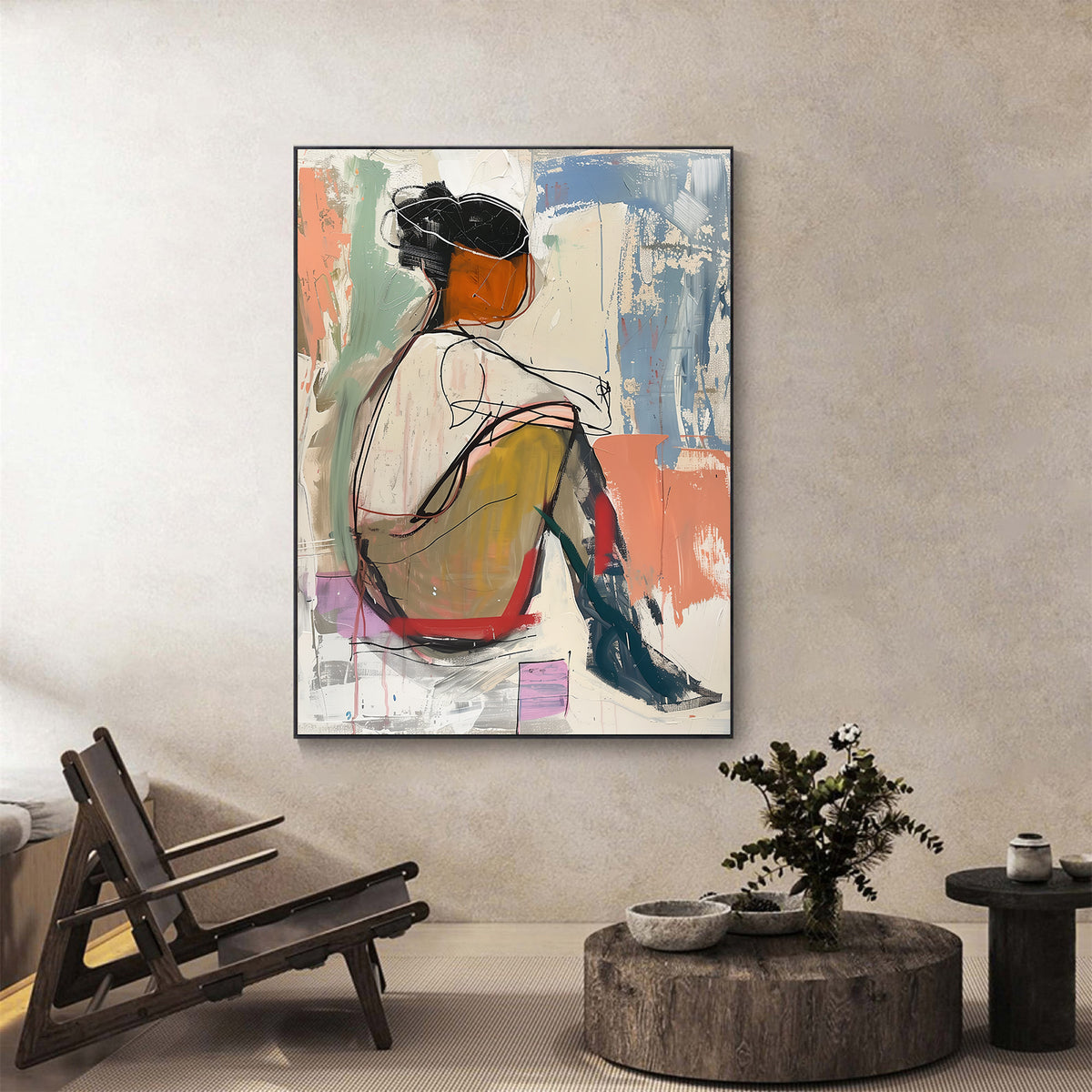 Canvas painting - Deep Contemplation