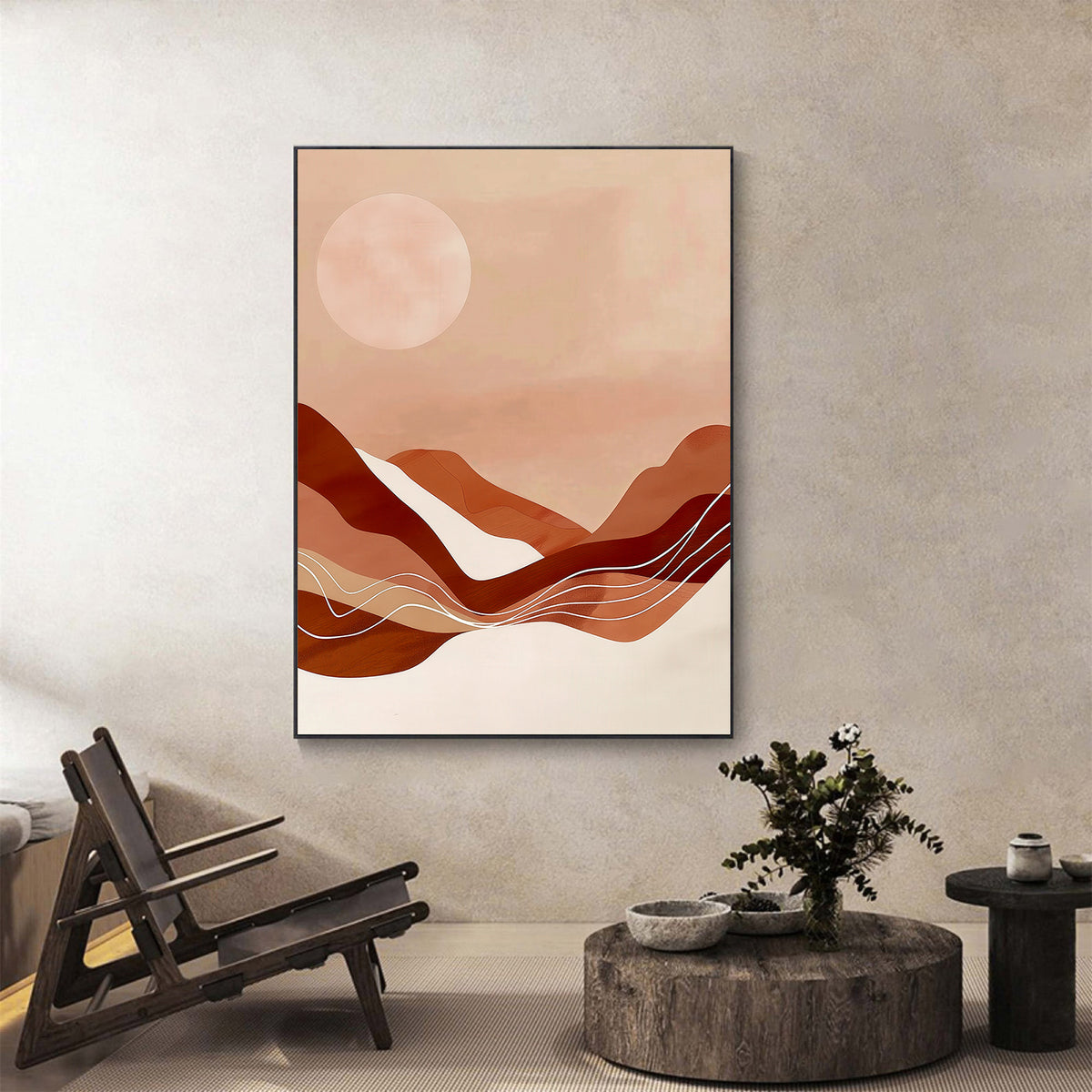 Canvas Painting - Abstract Sunset
