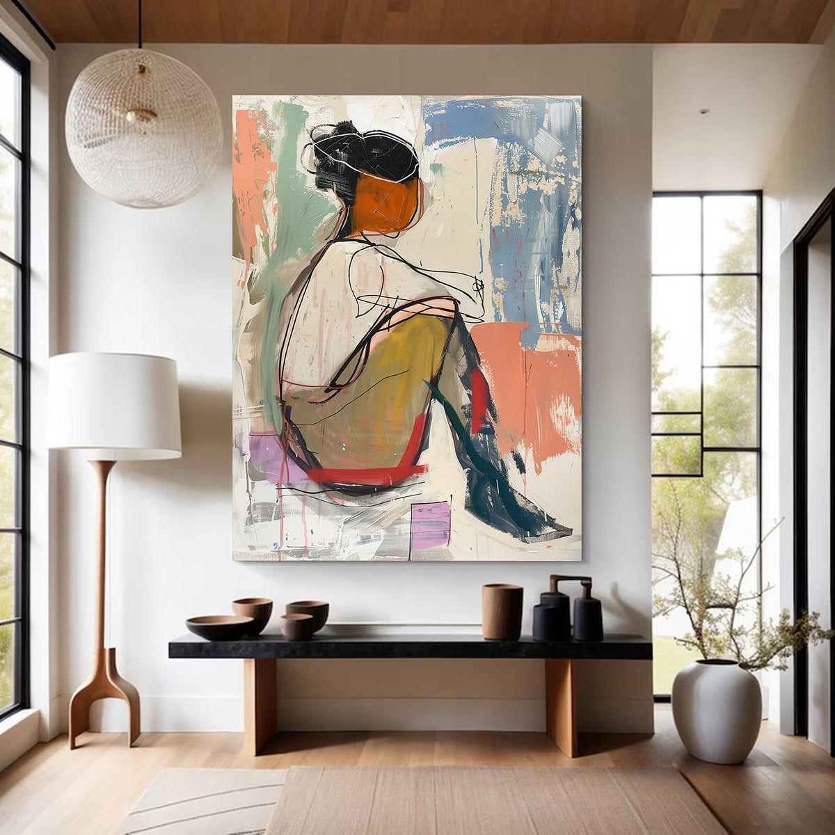 Canvas painting - Deep Contemplation