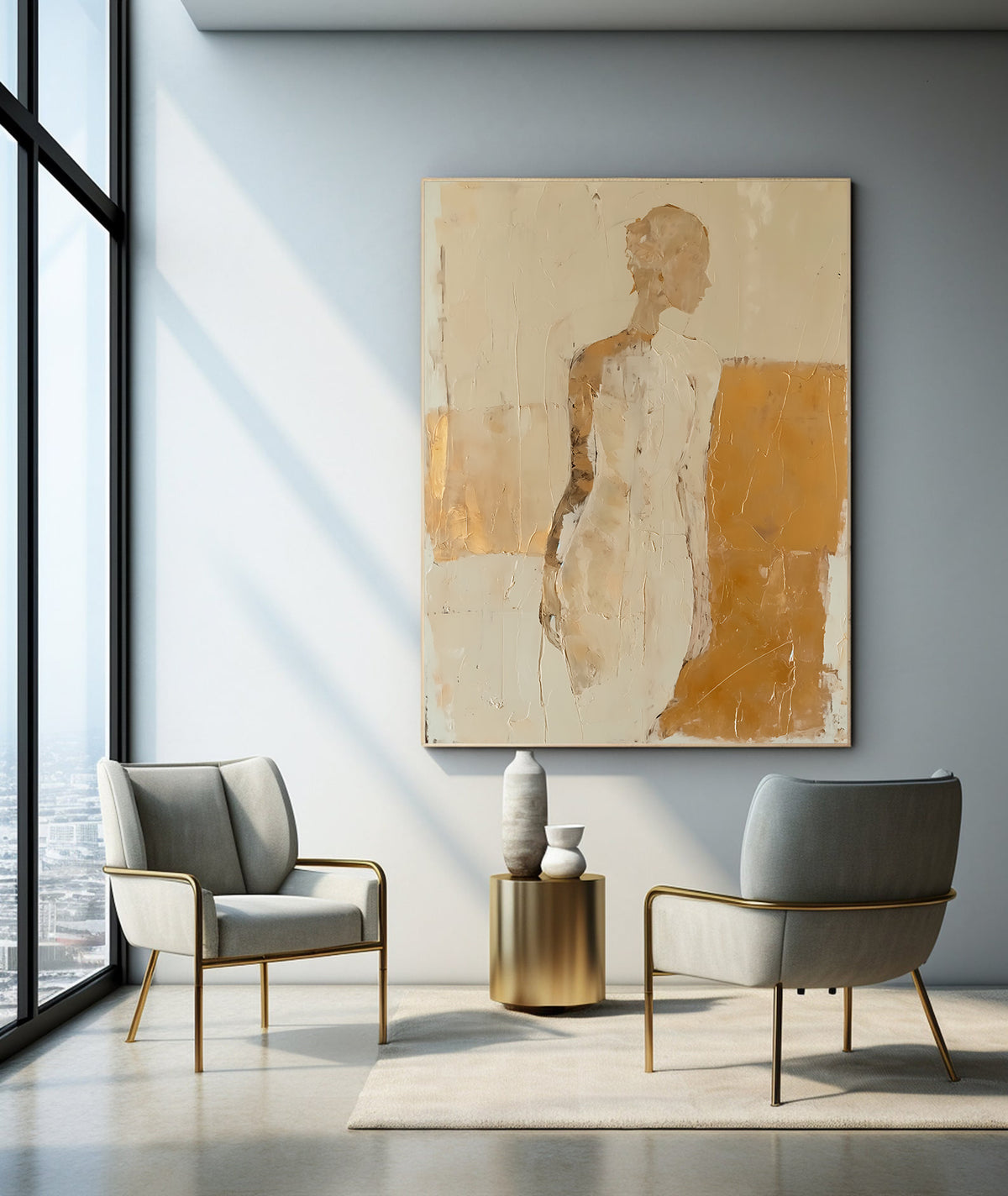 Canvas Painting - Abstract Woman