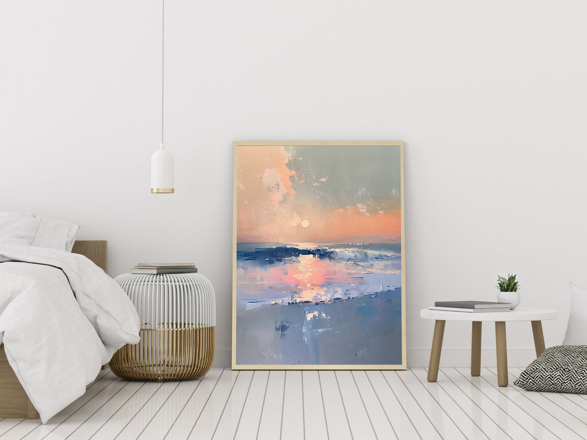 Canvas Painting - Sunset at Sea