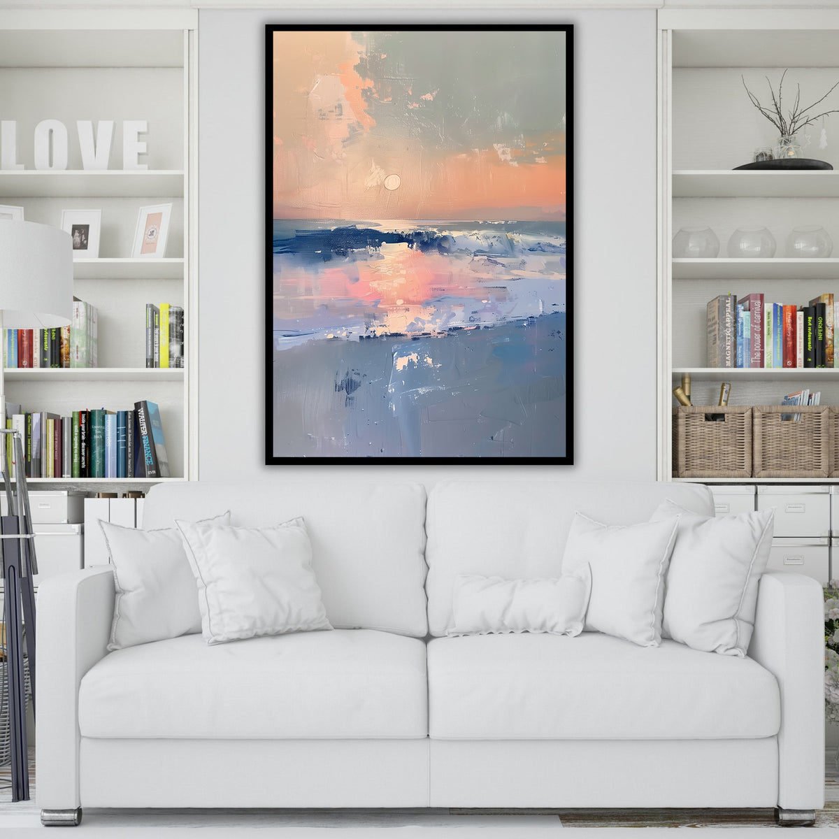 Canvas Painting - Sunset at Sea