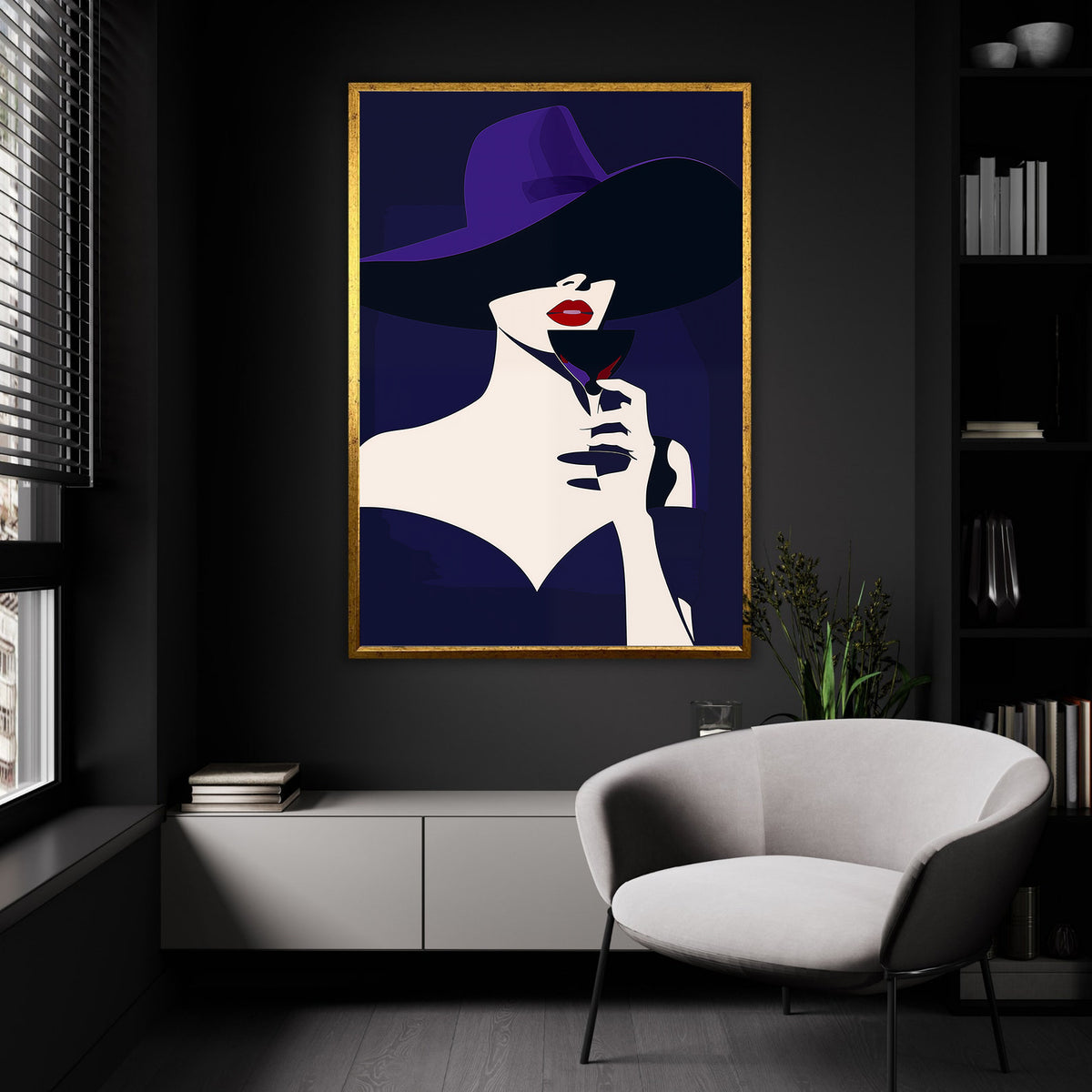 Tablou Canvas - Femeie Enigmatica