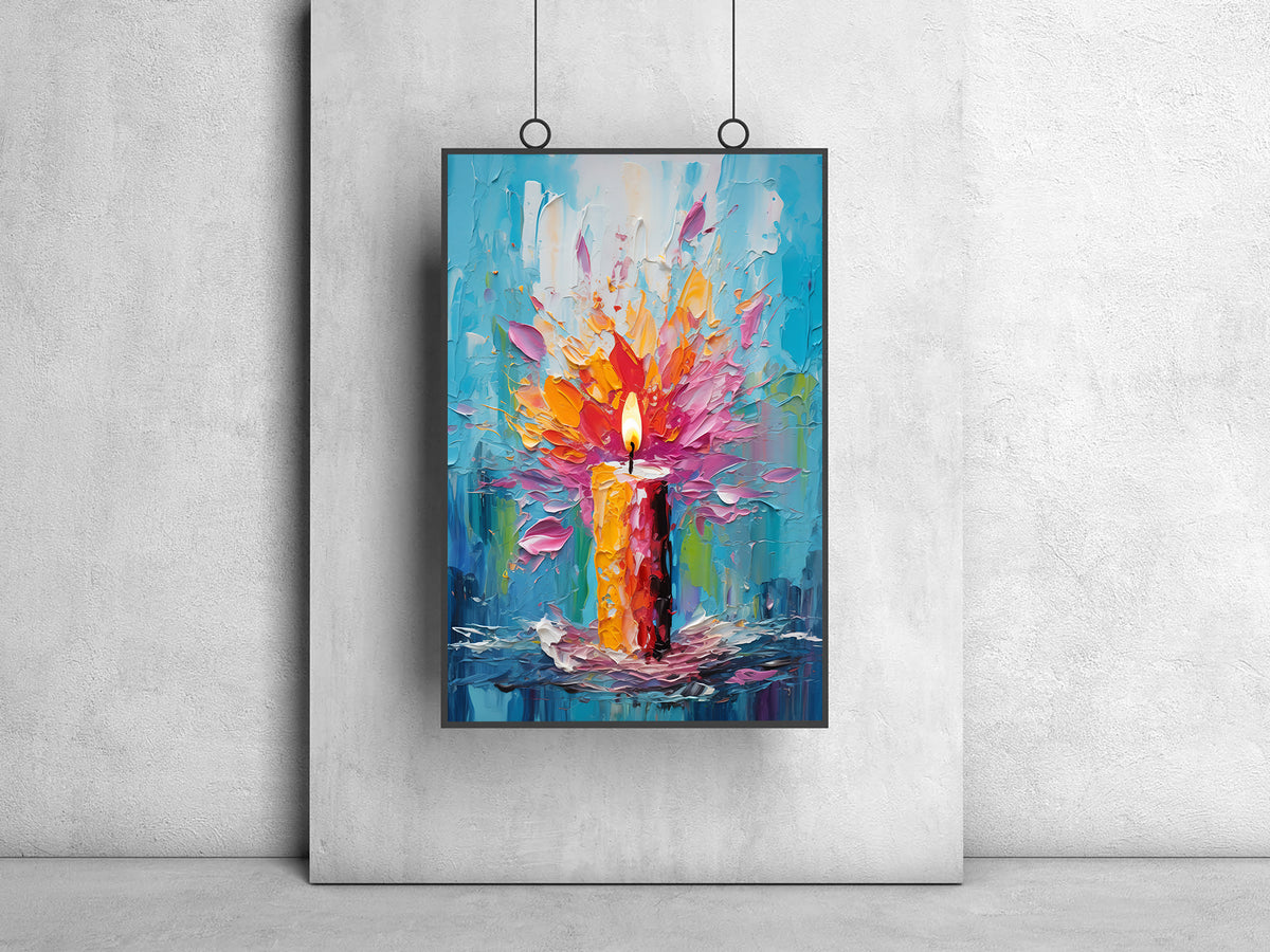 Tablou Canvas - Lumanare in Flacari