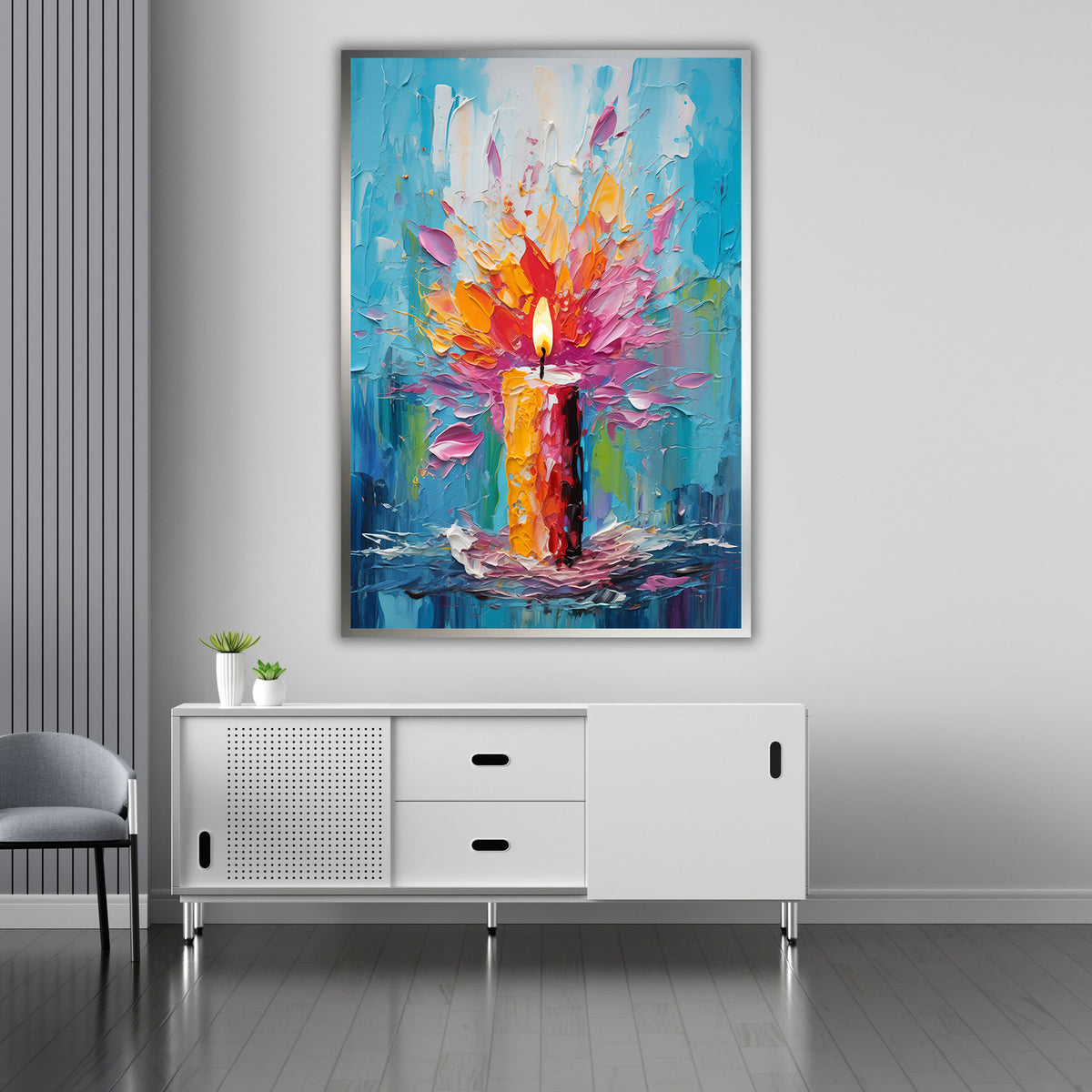 Tablou Canvas - Lumanare in Flacari