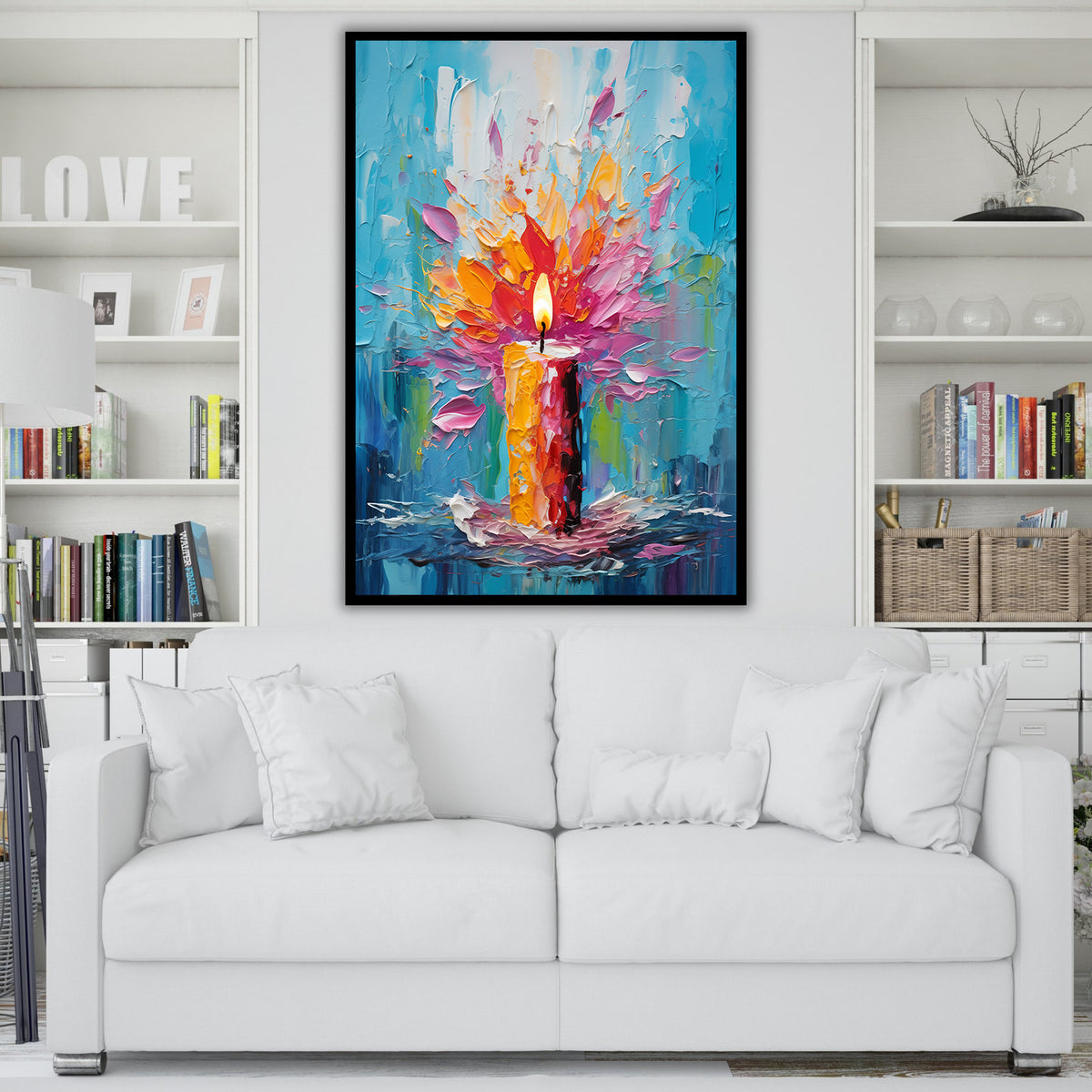Tablou Canvas - Lumanare in Flacari