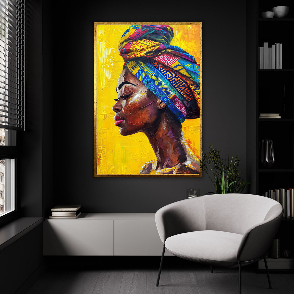 Tablou Canvas - Portret Femeie Africana