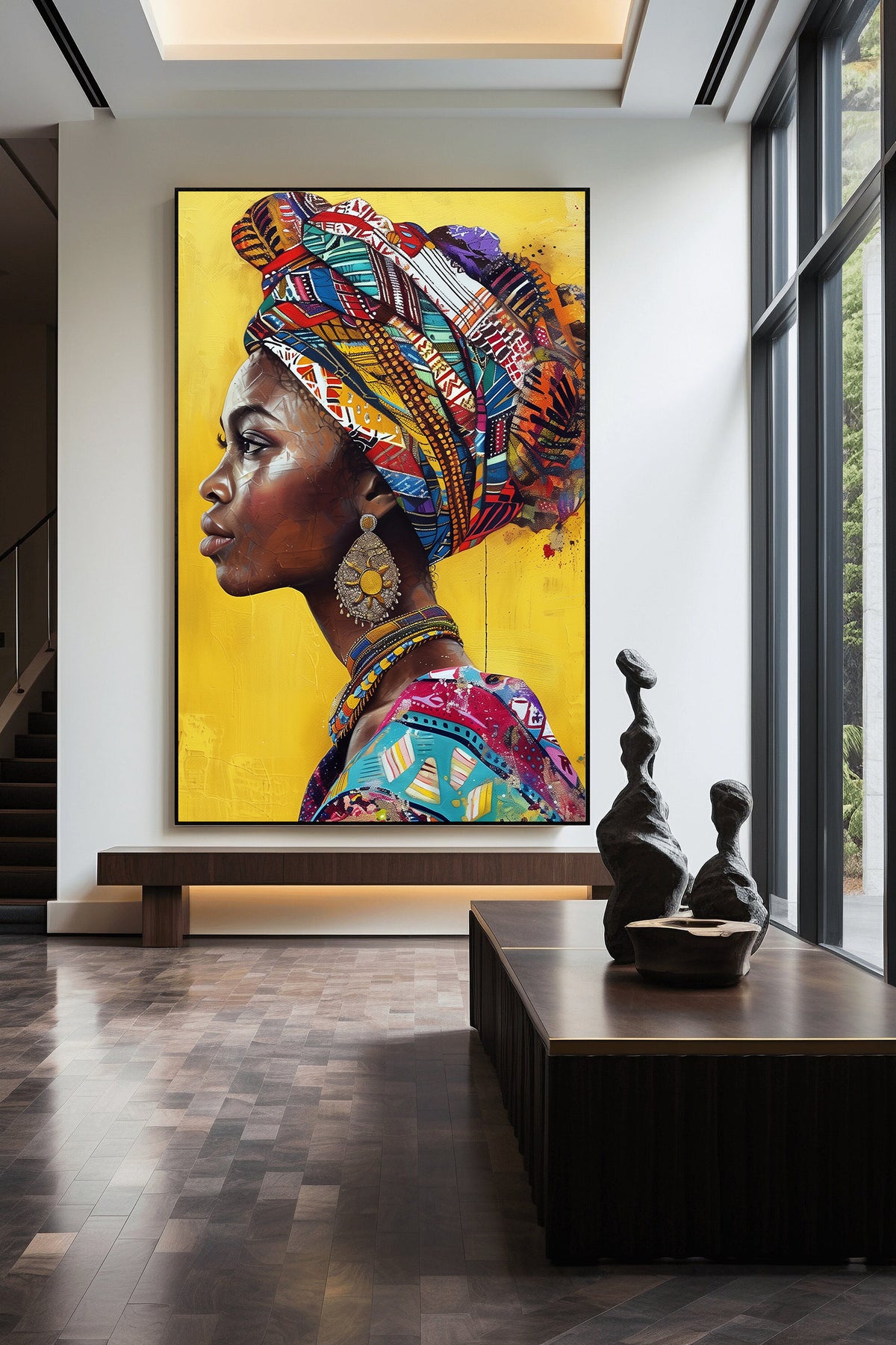 Tablou Canvas - Portret Femeie Africana