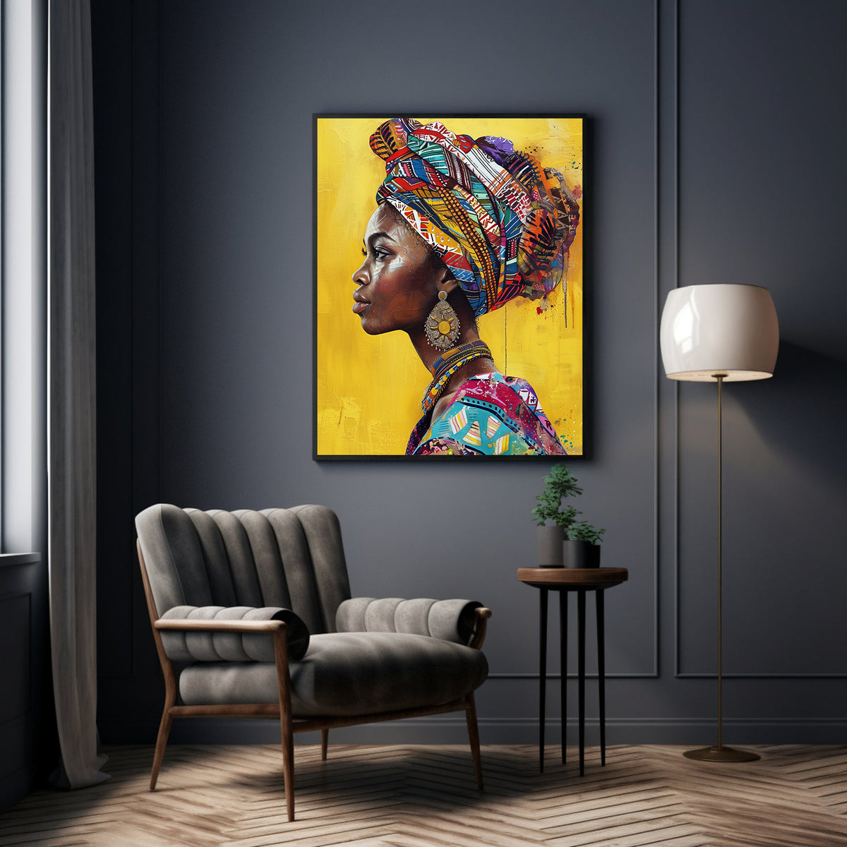 Tablou Canvas - Portret Femeie Africana