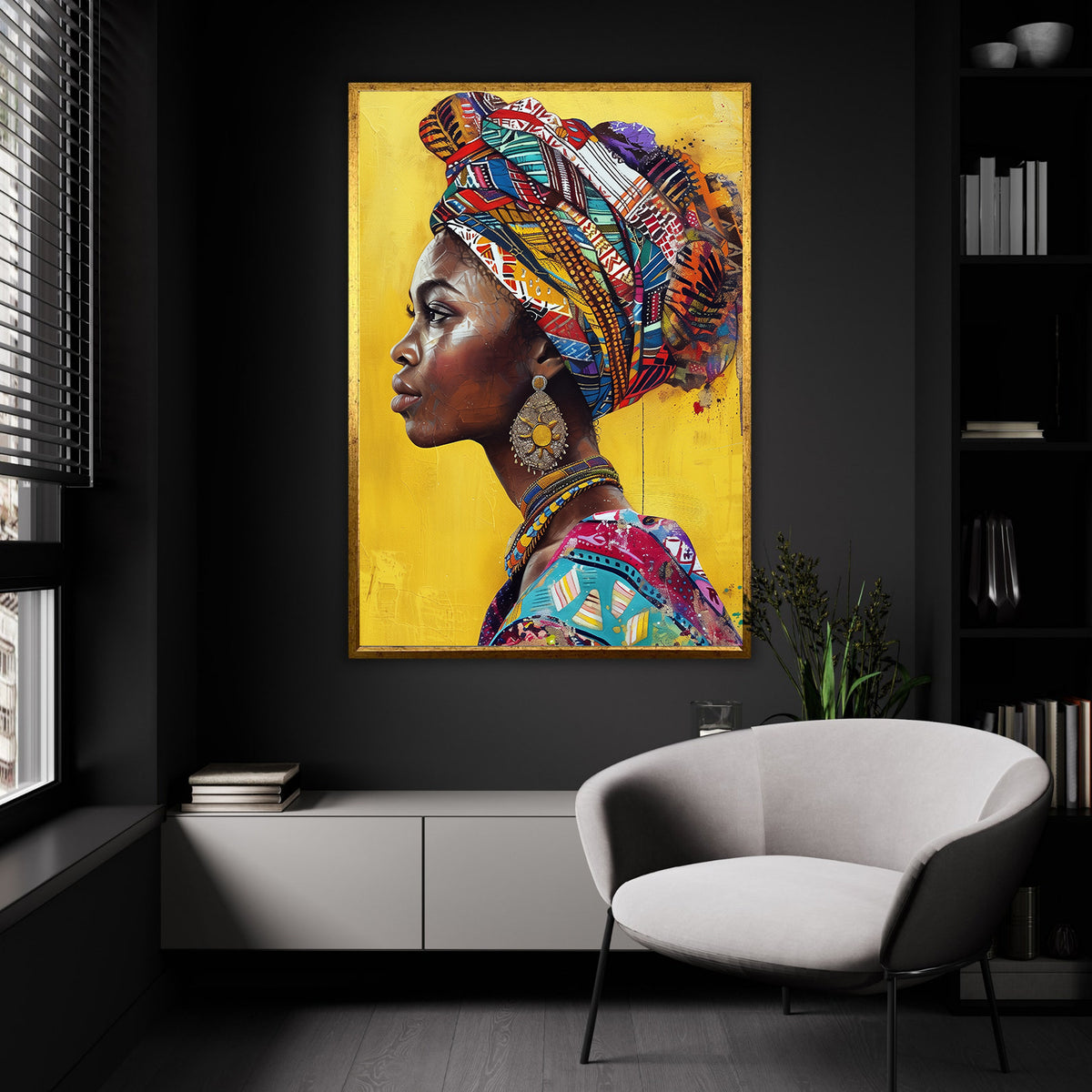 Tablou Canvas - Portret Femeie Africana