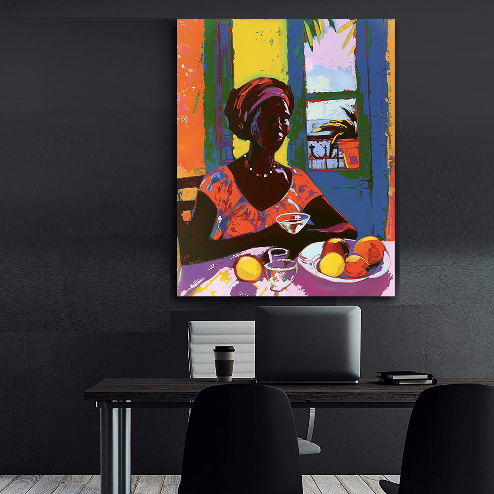 Canvas Painting - African Woman