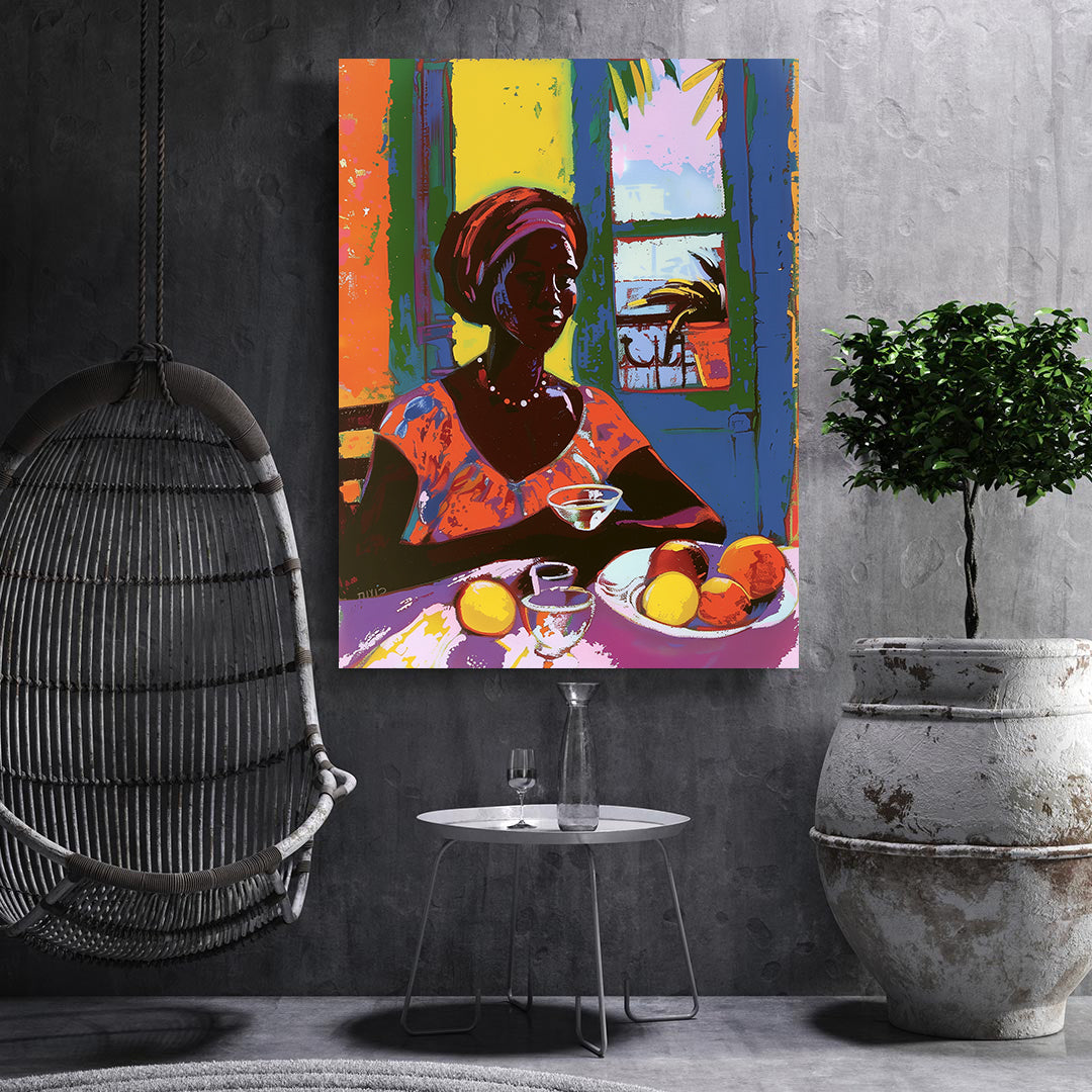 Canvas Painting - African Woman