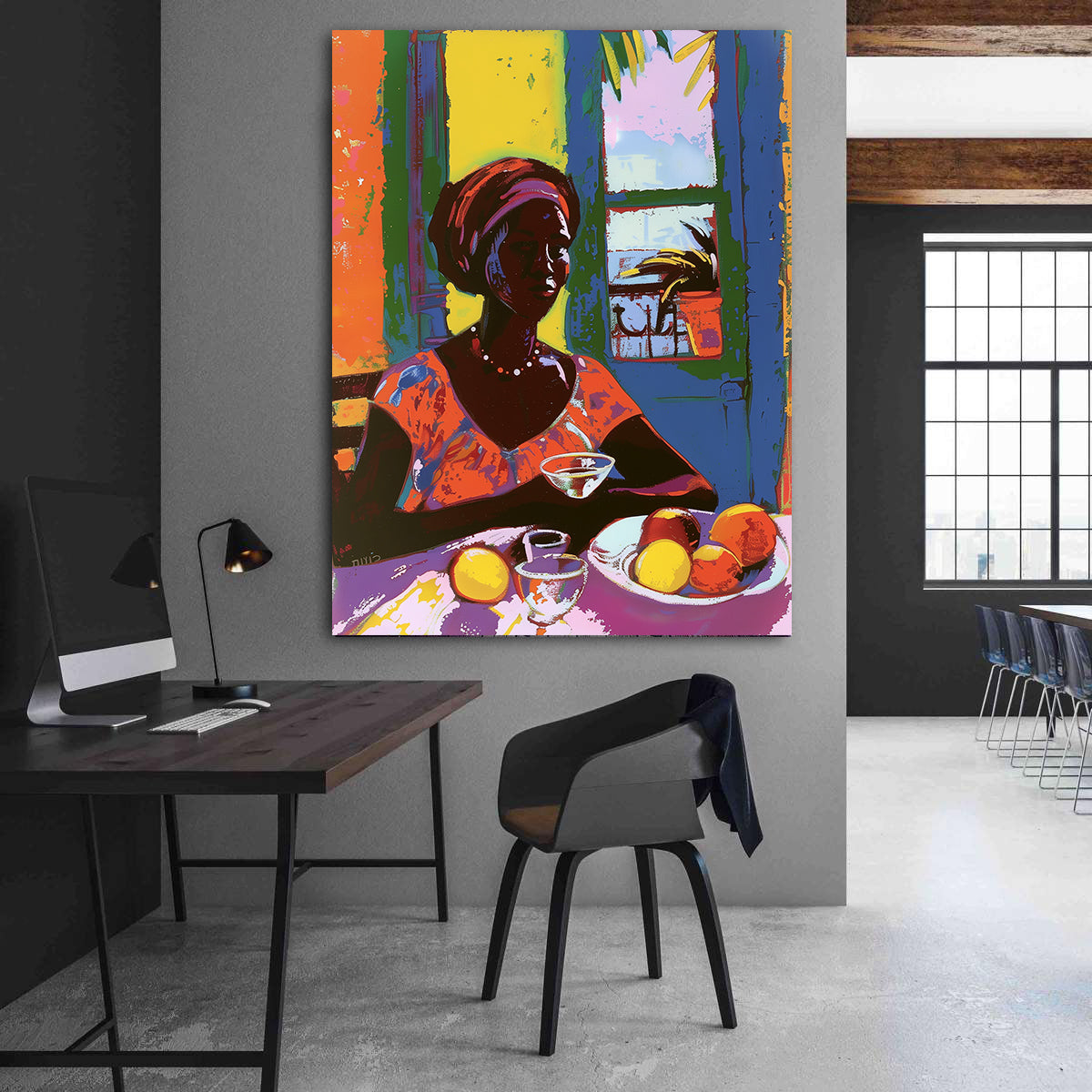 Canvas Painting - African Woman