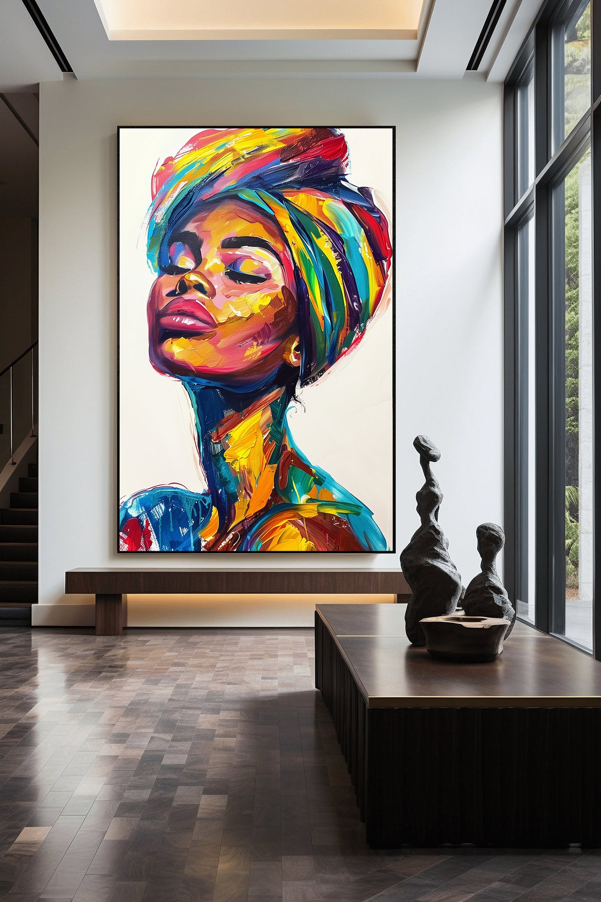 Tablou Canvas - Portret Femeie Africana