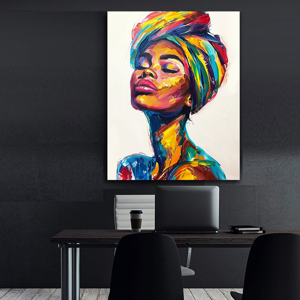 Tablou Canvas - Portret Femeie Africana
