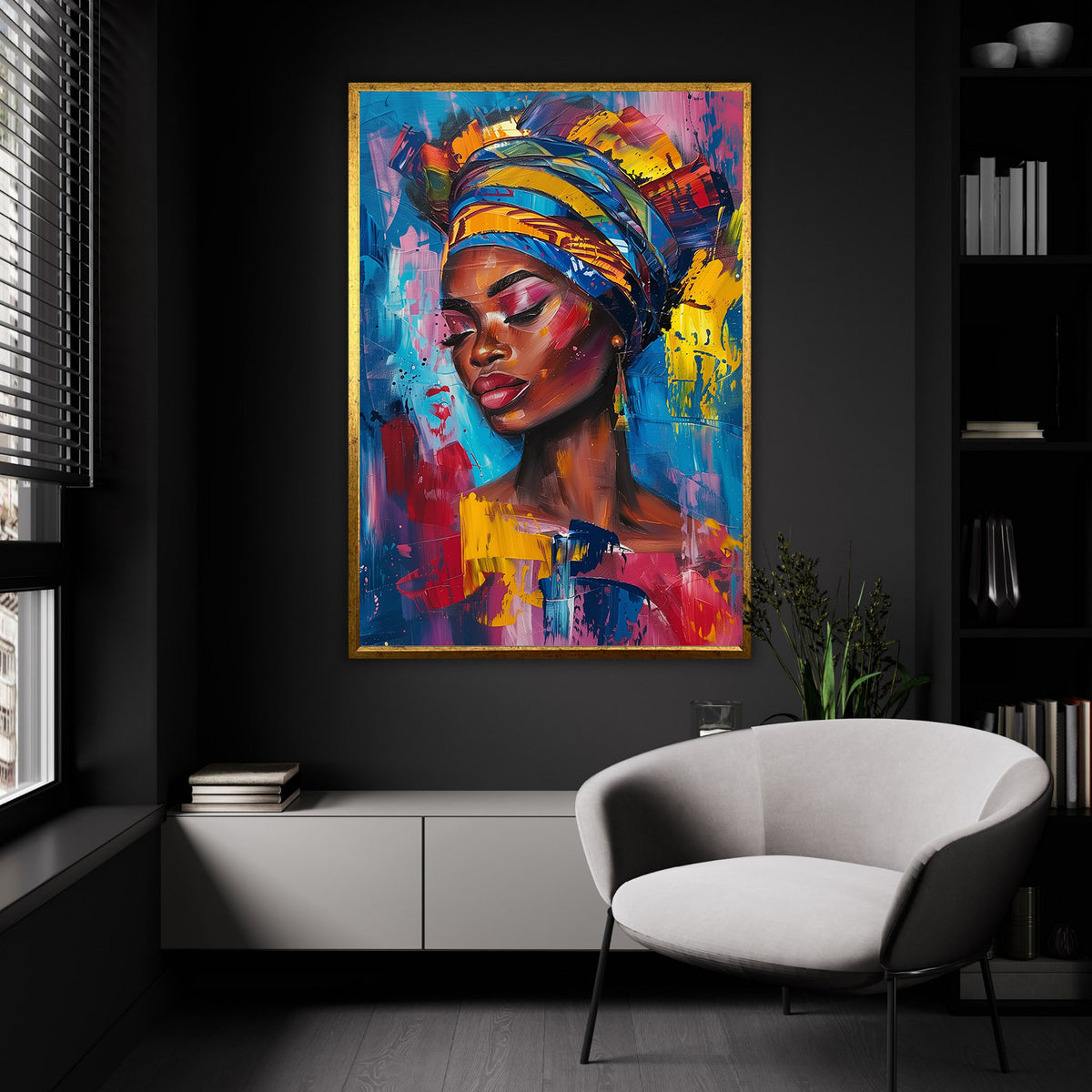 Tablou Canvas - Portret Femeie Africana