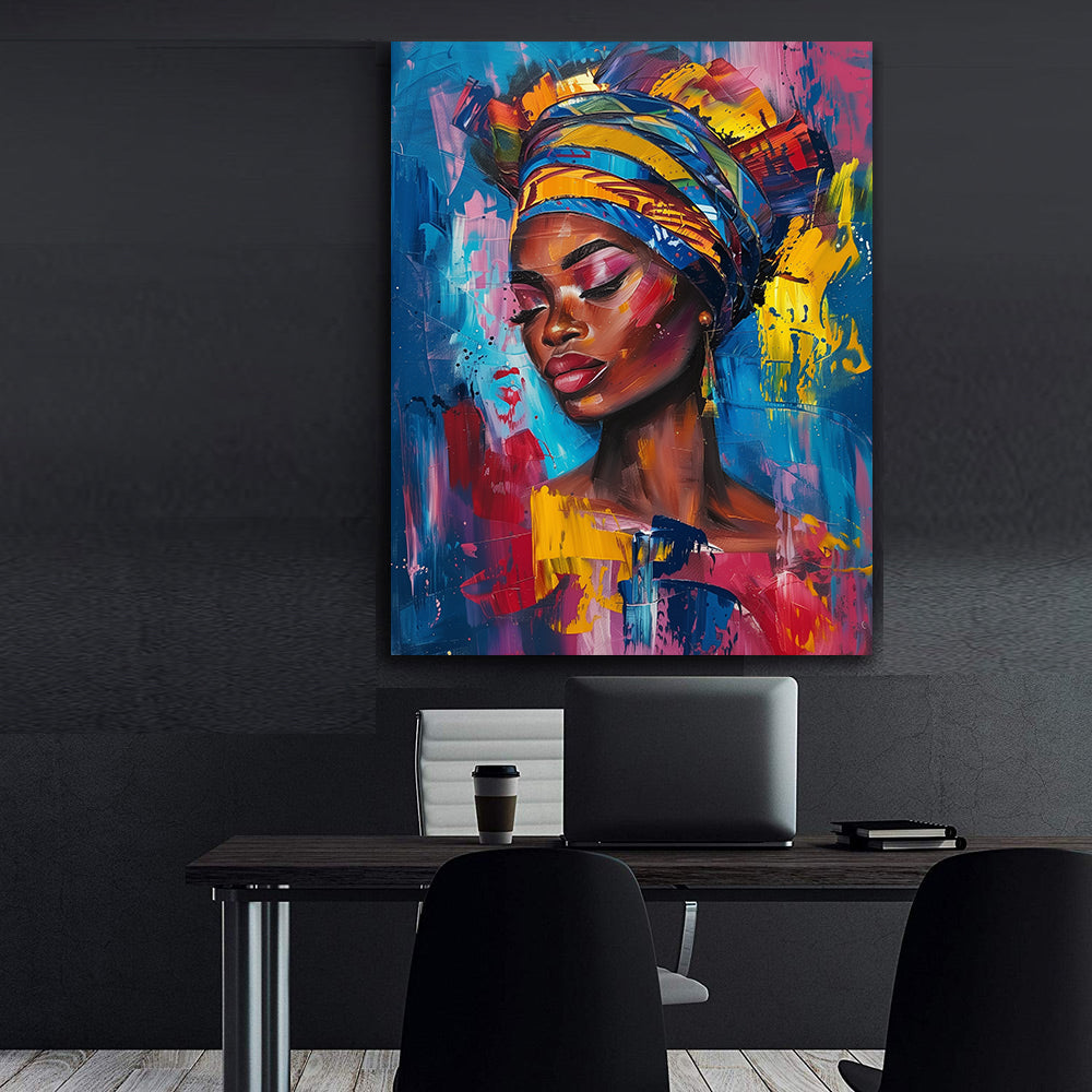 Tablou Canvas - Portret Femeie Africana