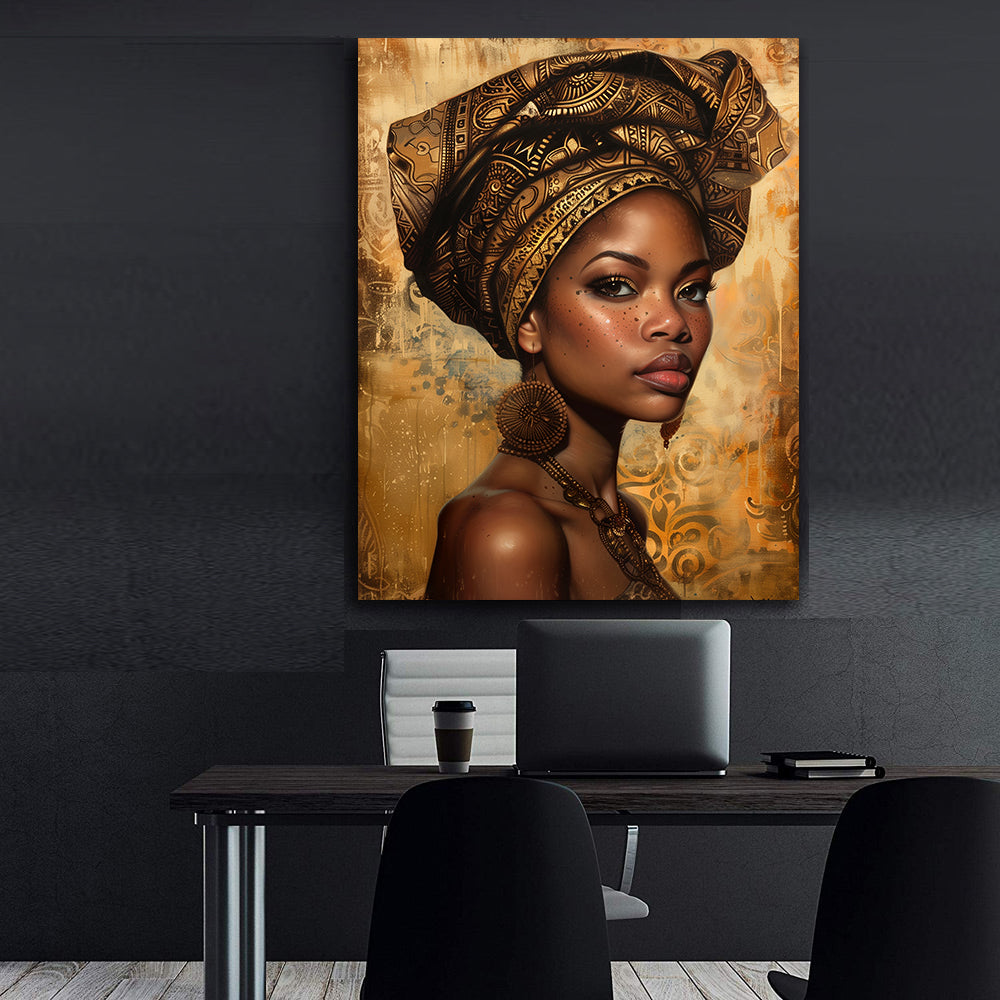 Tablou Canvas - Portret Femeie Africana