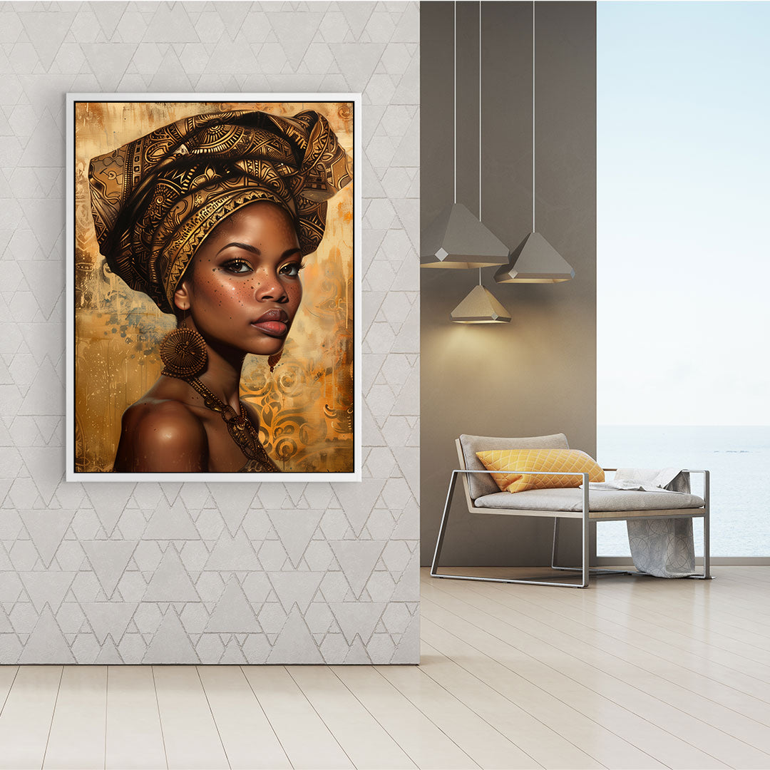 Tablou Canvas - Portret Femeie Africana