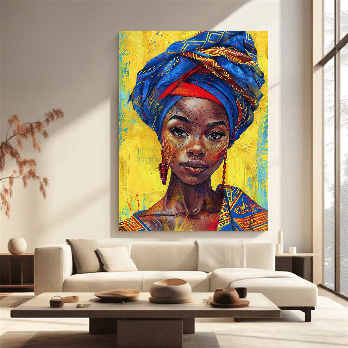 Tablou Canvas - Portret Femeie Africana