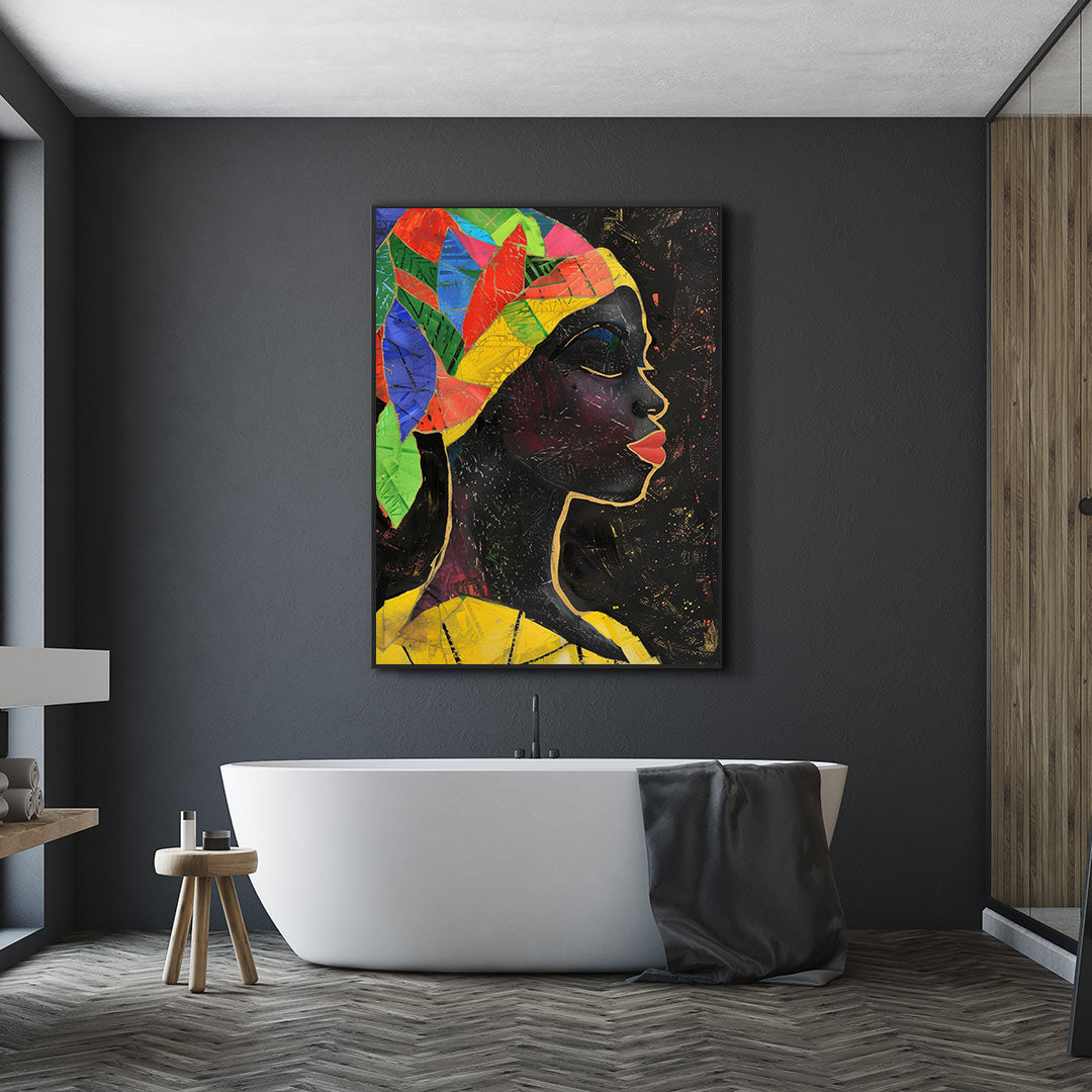Canvas Painting - African Woman Portrait