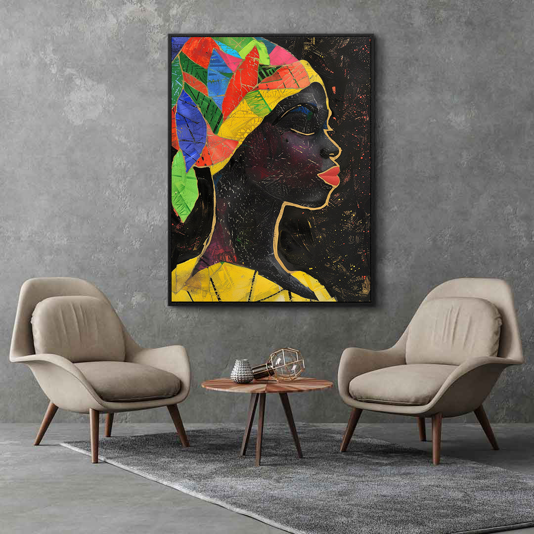 Canvas Painting - African Woman Portrait