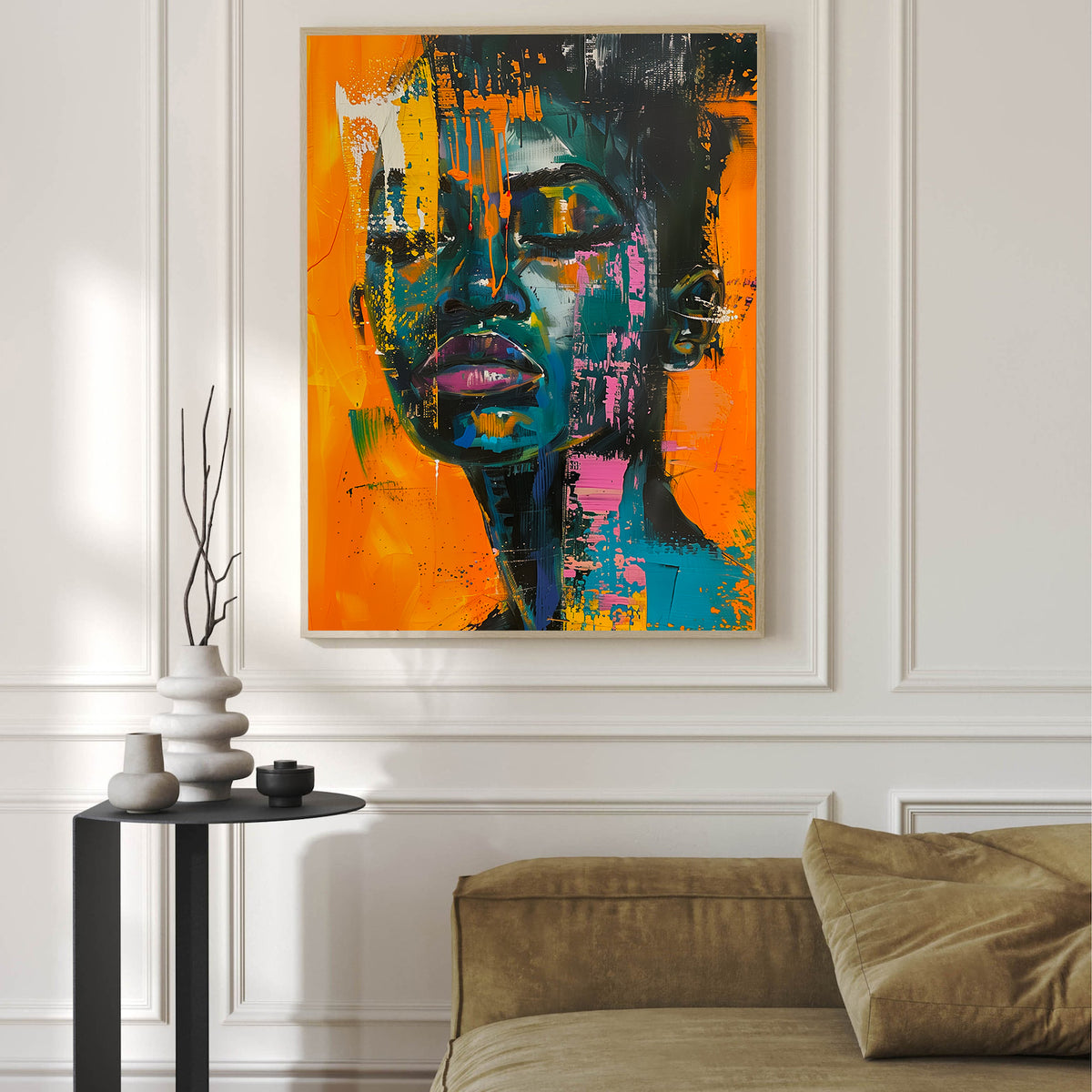 Canvas Painting - Abstract Portrait