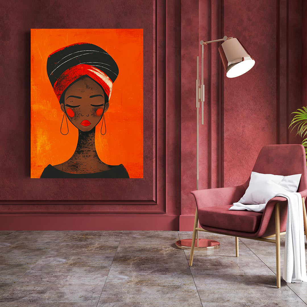 Tablou Canvas - Portret Femeie Africana