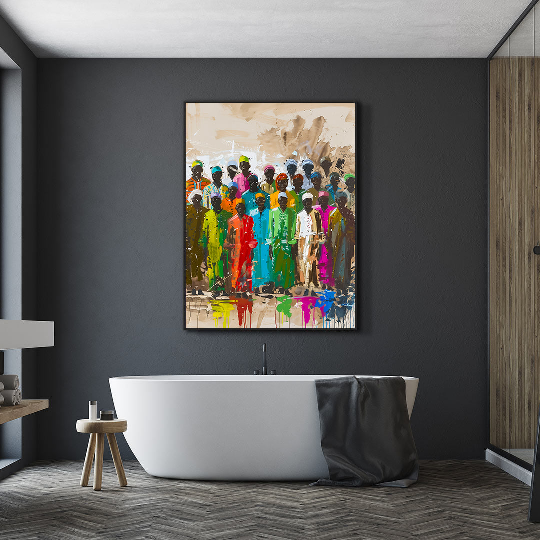 Canvas Painting - African People