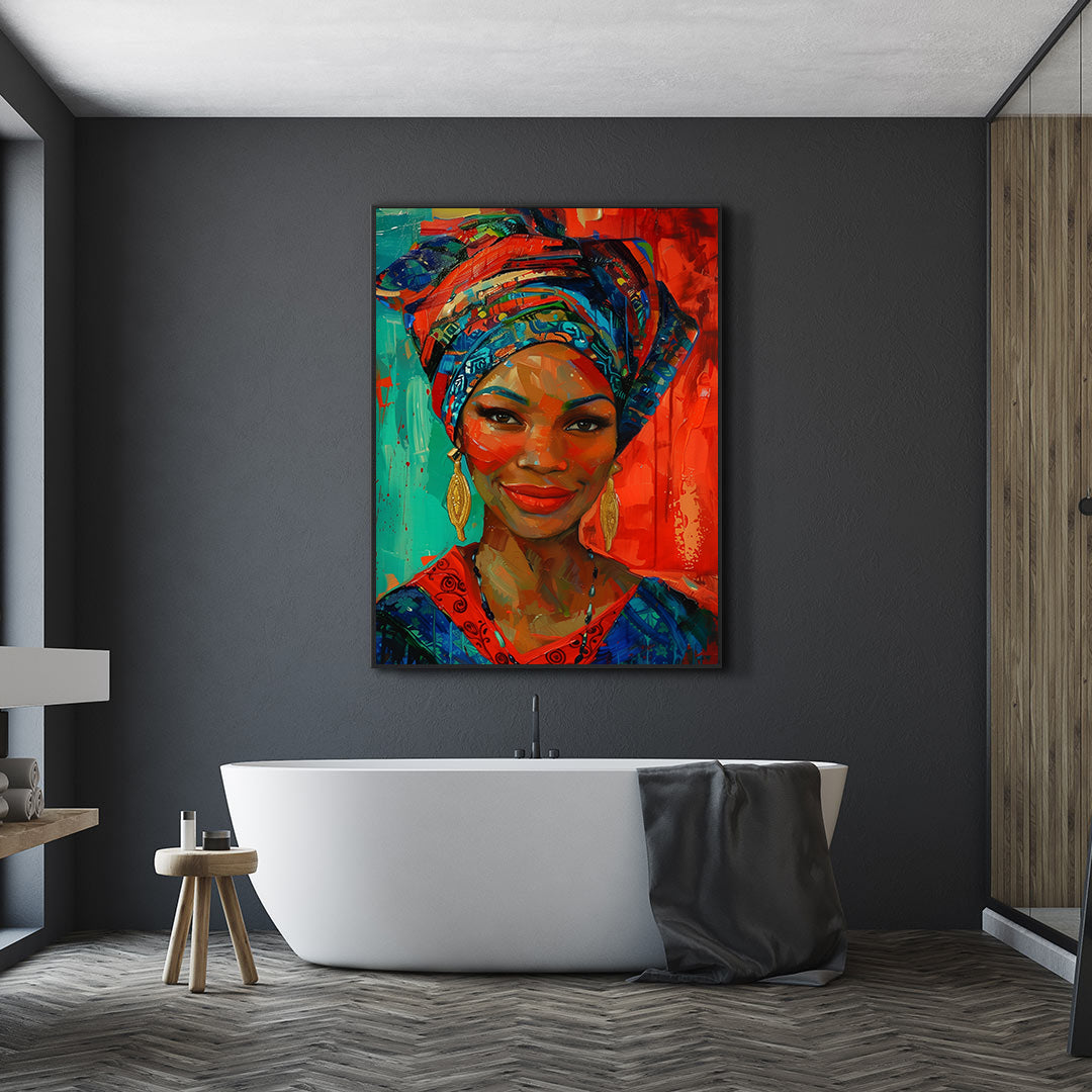 Canvas Painting - African Woman Portrait