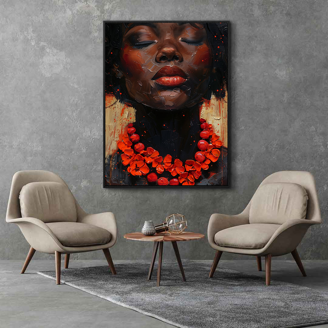 Tablou Canvas - Portret Femeie Africana