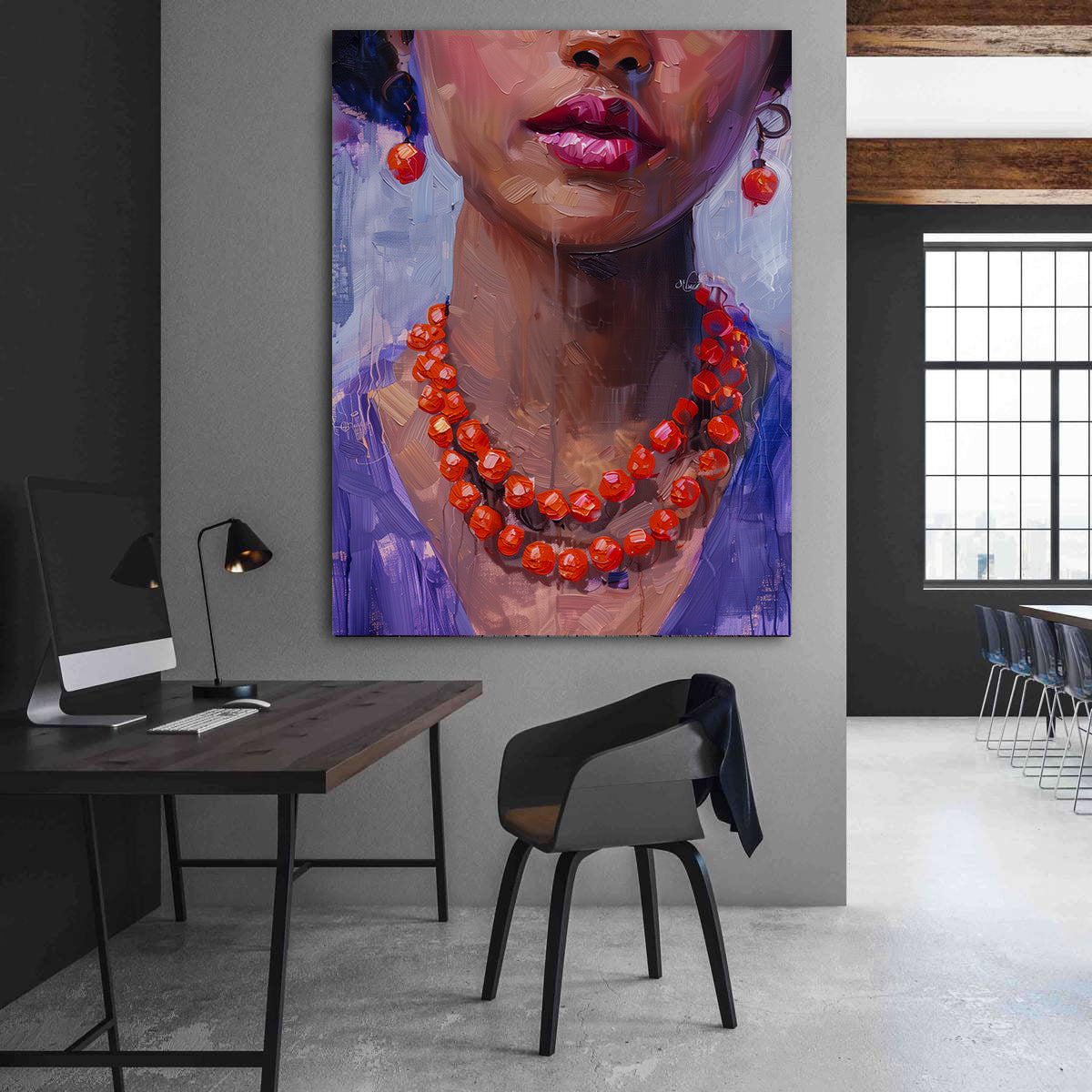 Canvas Painting - African Woman Portrait