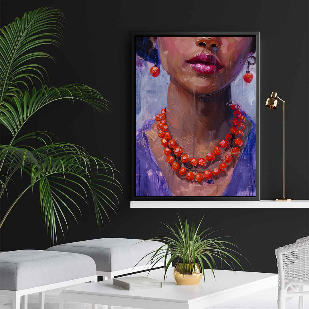 Canvas Painting - African Woman Portrait