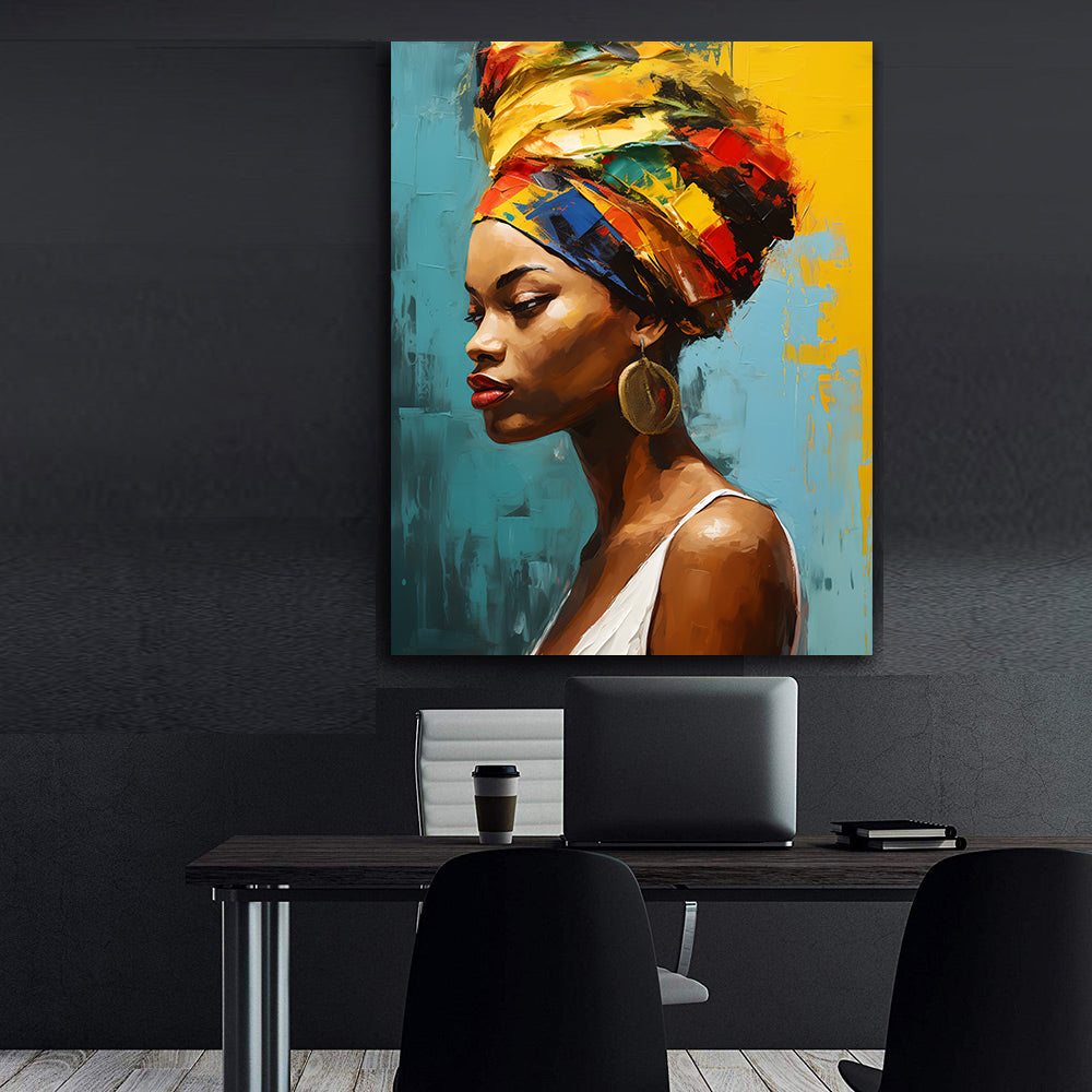 Tablou Canvas - Portret Femeie Africana