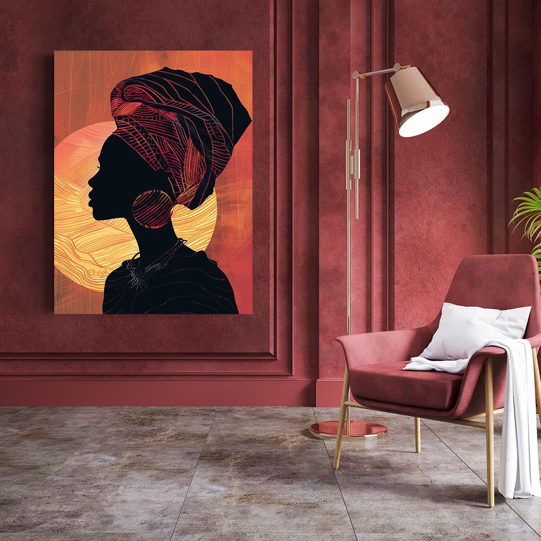 Tablou Canvas - Portret Femeie Africana