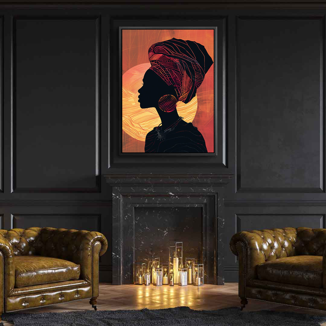 Tablou Canvas - Portret Femeie Africana