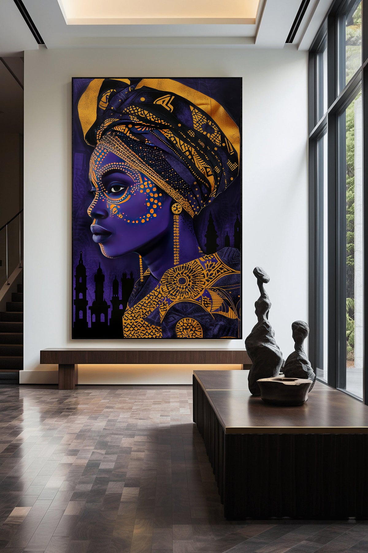 Tablou Canvas - Portret Femeie Africana