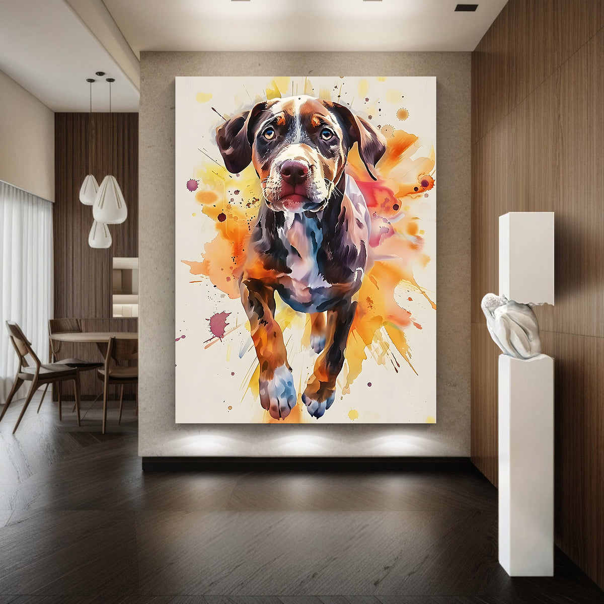 Canvas Painting - Dog Portrait