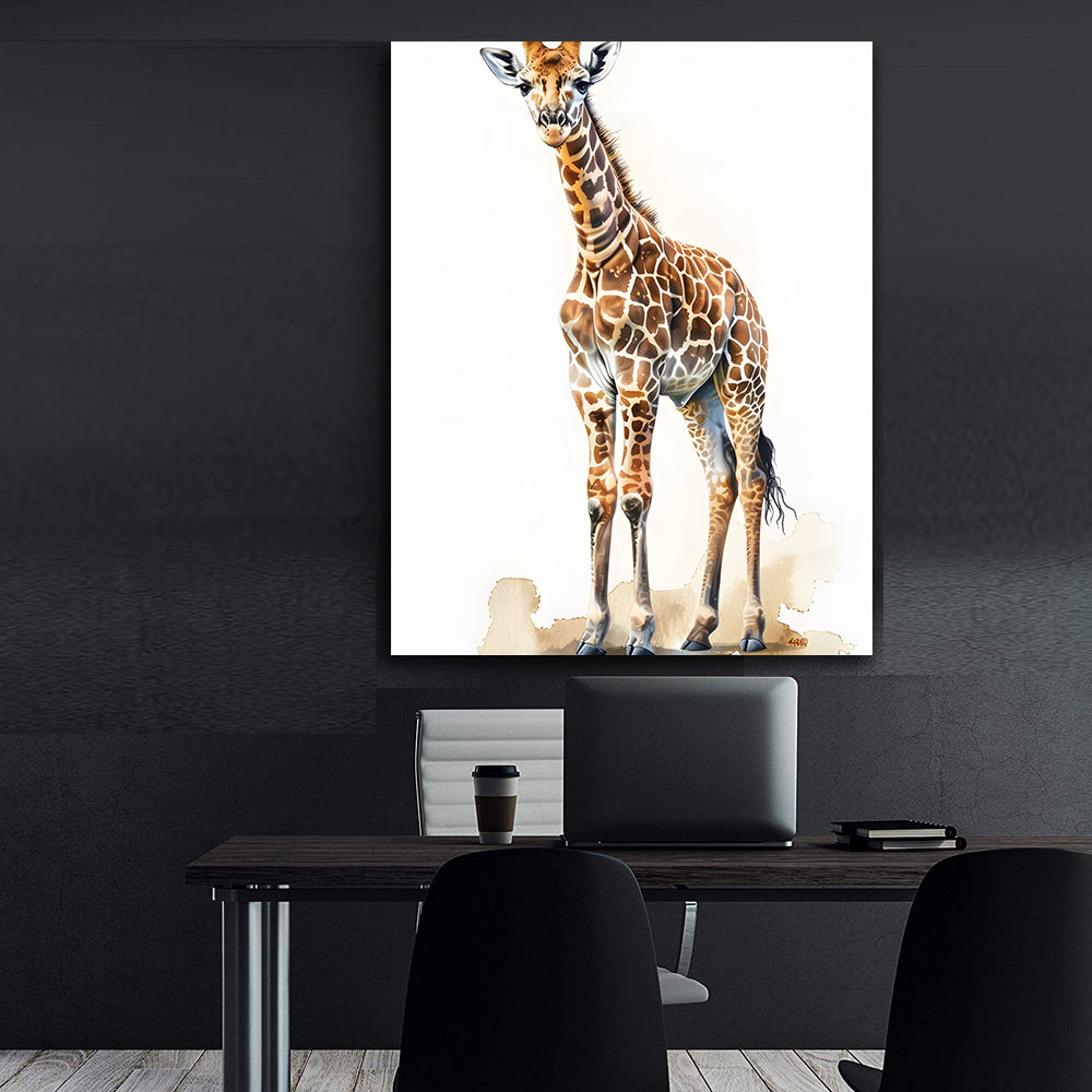 Canvas Painting - African Giraffe