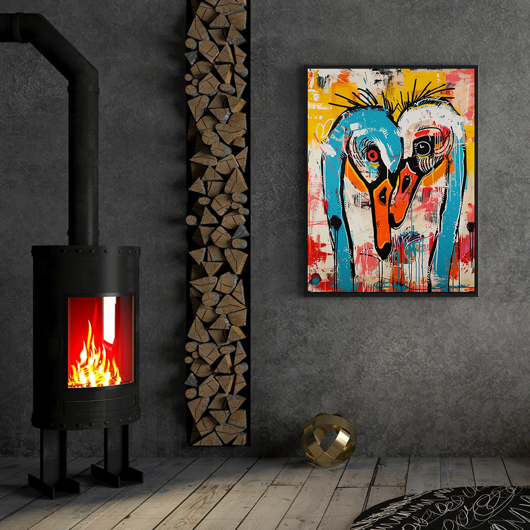 Canvas Painting - Swan Symphony