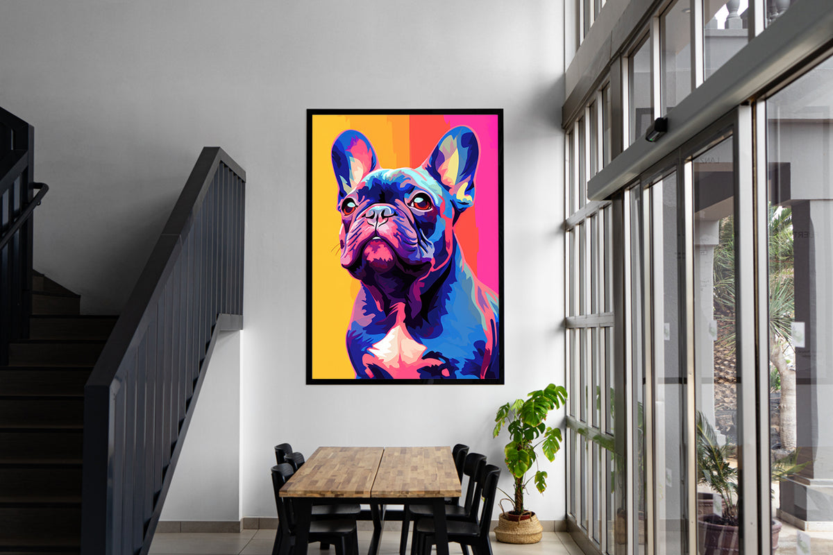 Canvas painting - Multicolored Dog
