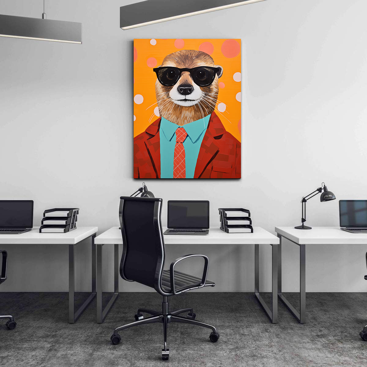 Tablou Canvas - Businessman Otter