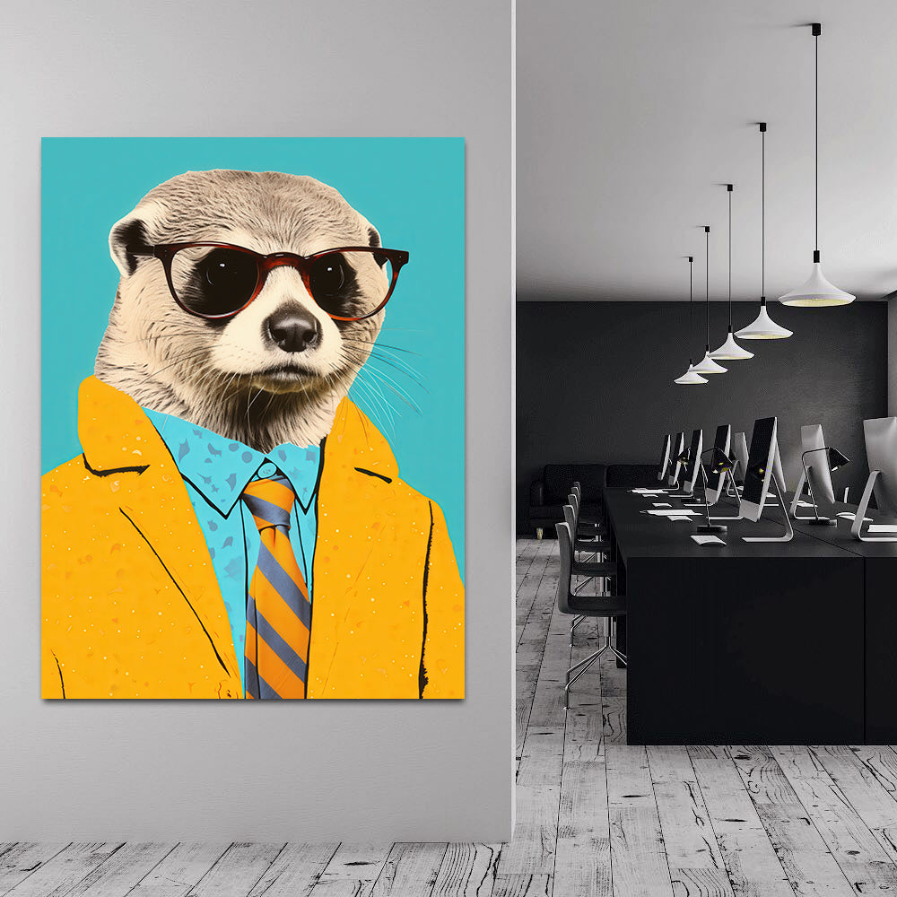 Canvas painting - Businessman Meerkat