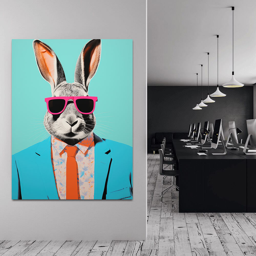 Canvas painting - Businessman Bunny