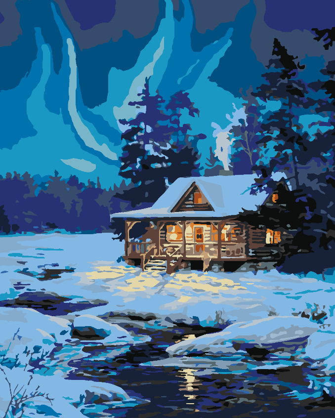 Paint by numbers - Winter Landscape 3880