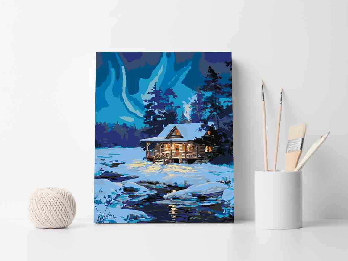 Paint by numbers - Winter Landscape 3880