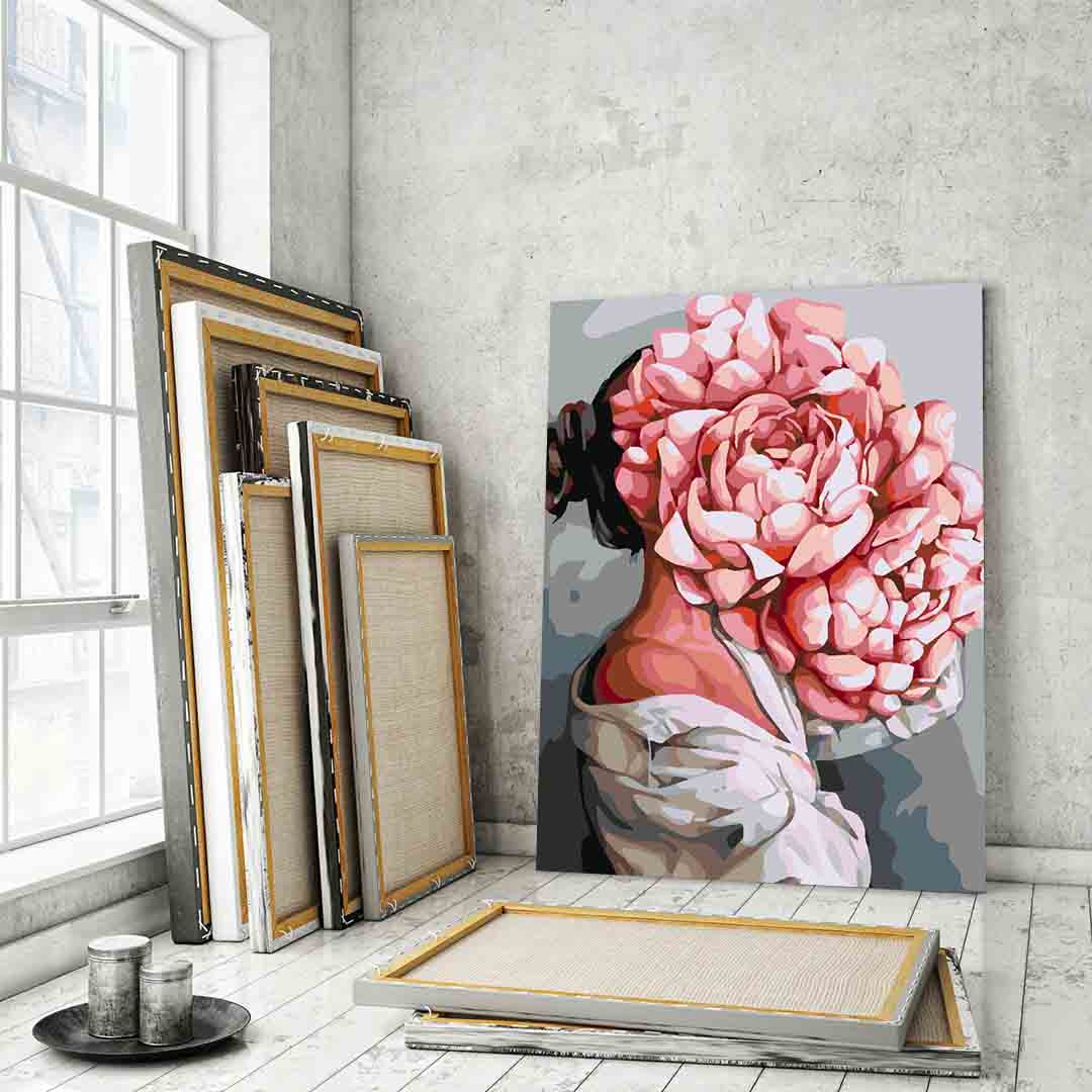 Painting by numbers - Floral Head 4070