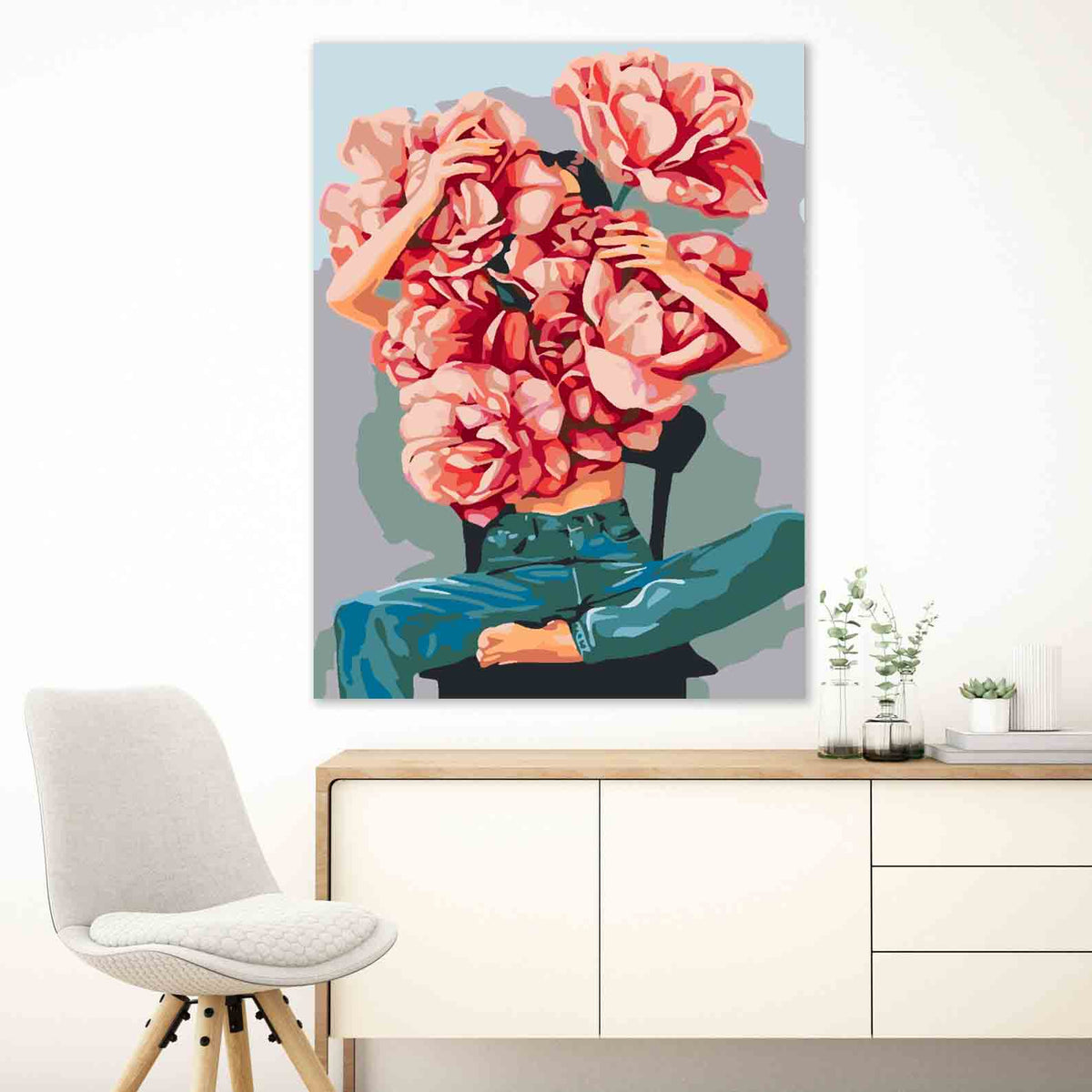 Paint by numbers - Floral Head 4071