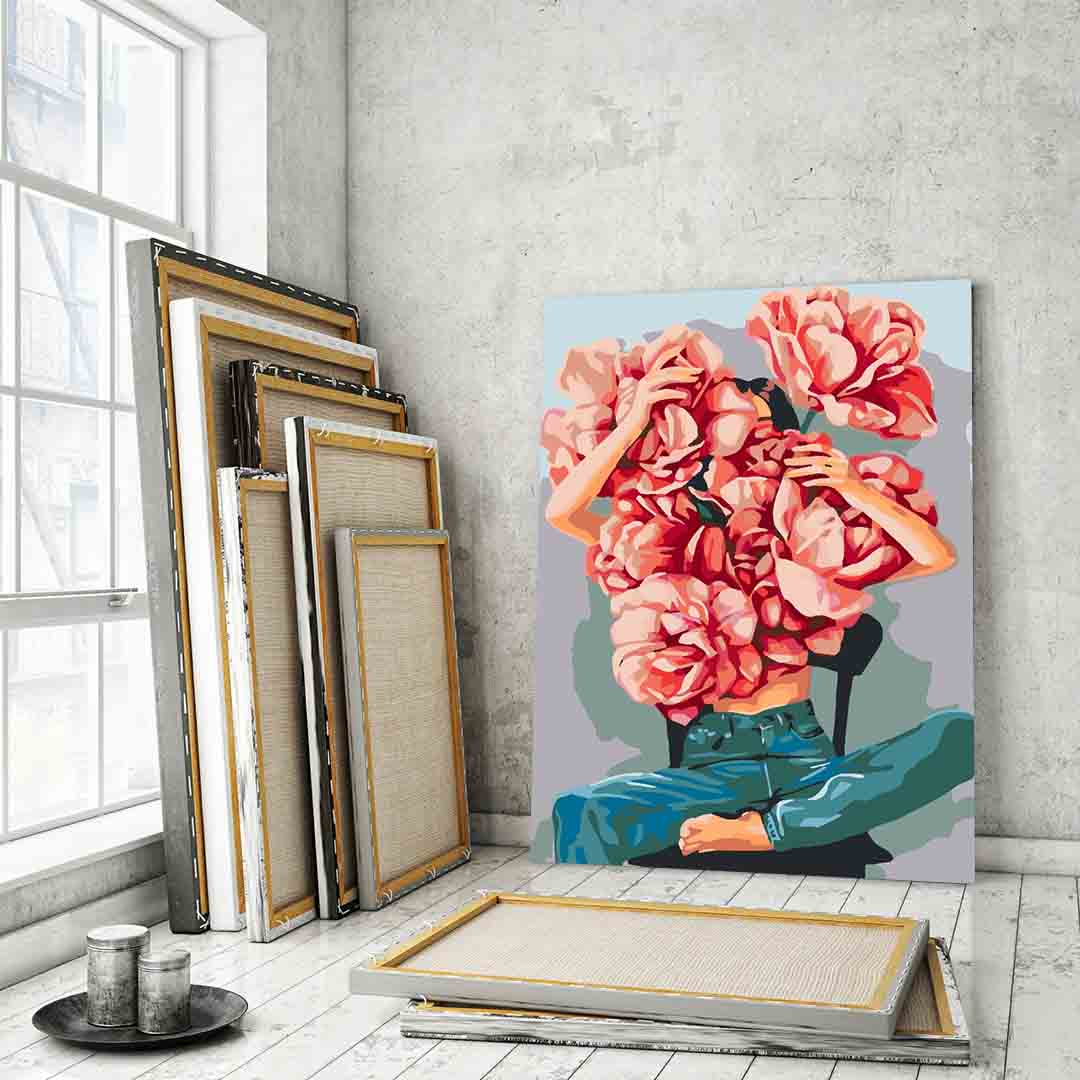 Paint by numbers - Floral Head 4071